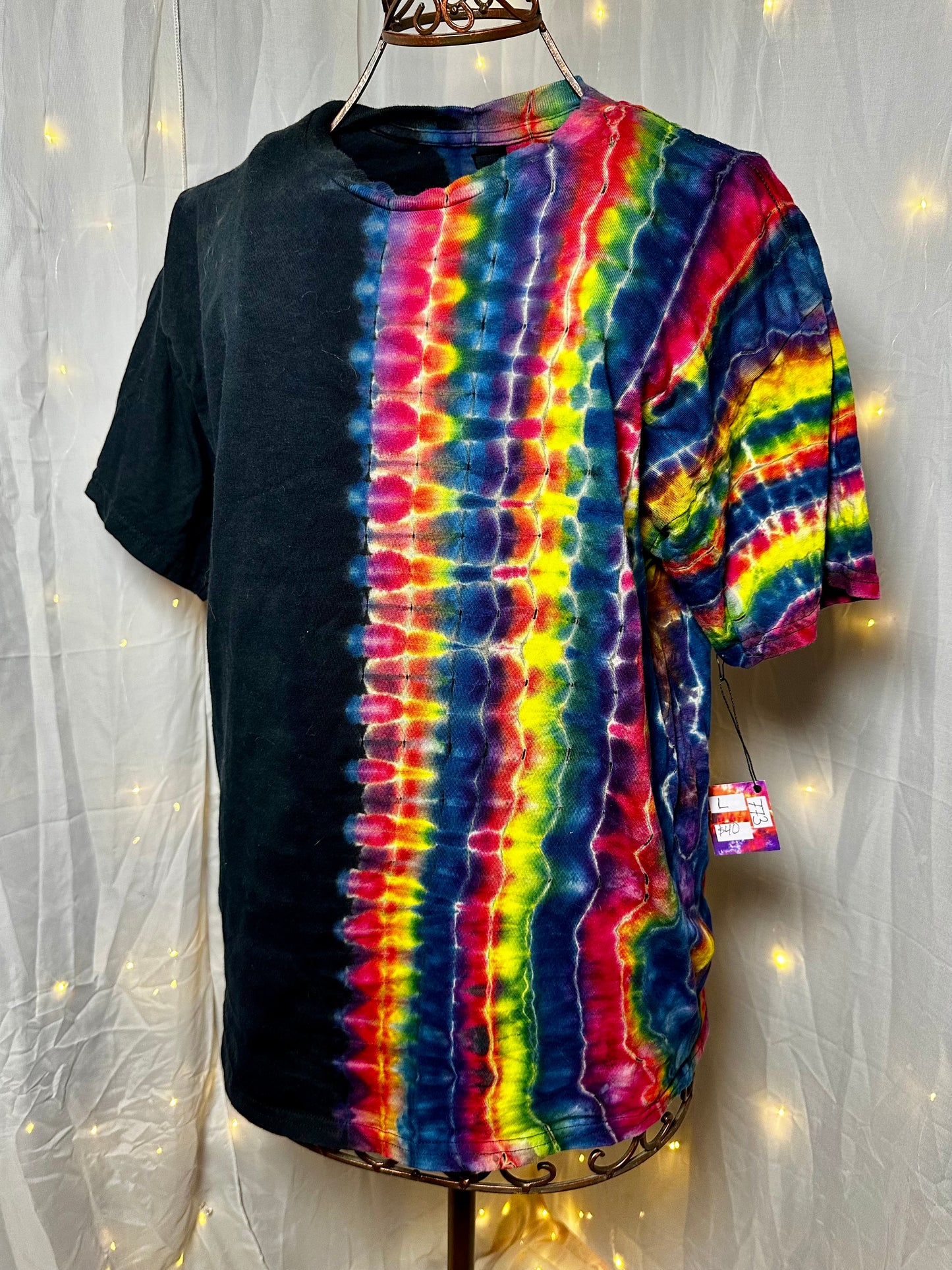 Large Midnight Rainbow Split Personality Tee