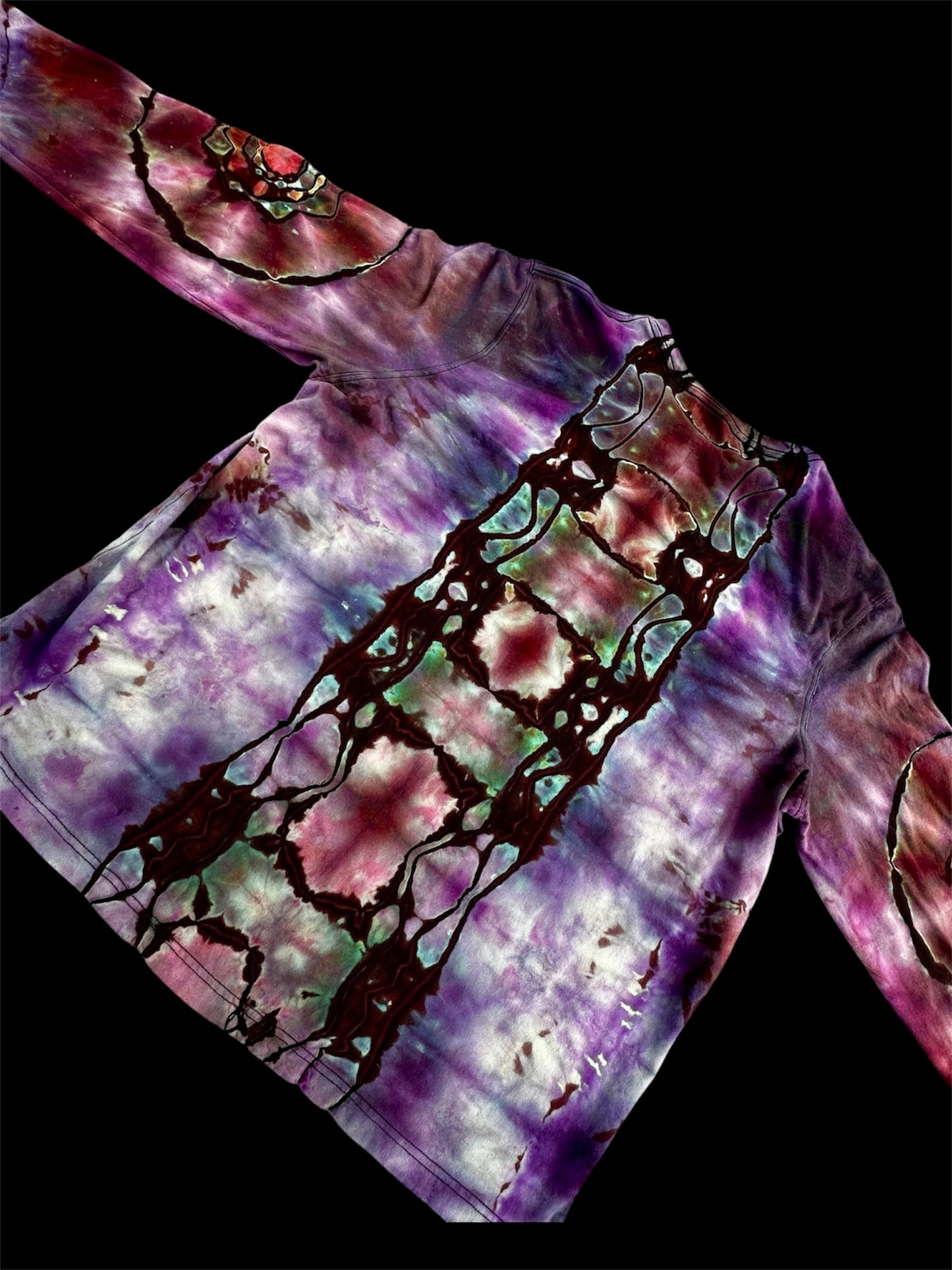 2XL Stained Glass Bloom Long Sleeve Tee