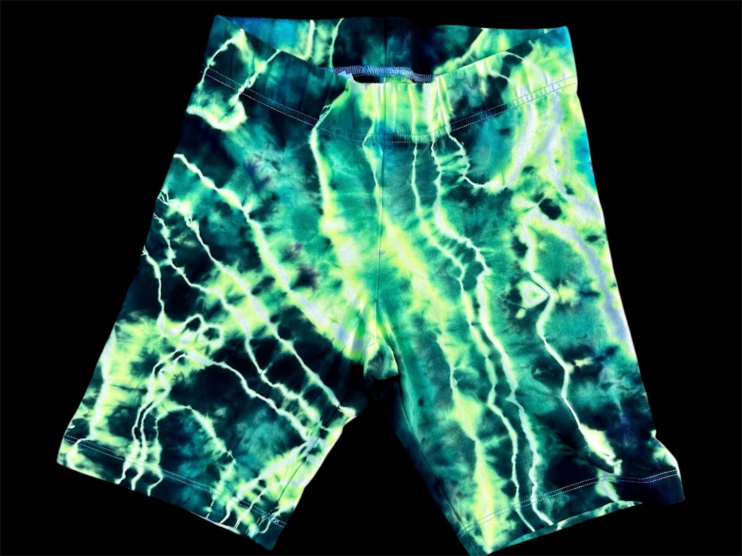 Small Neon Mycelium Biker Shorts