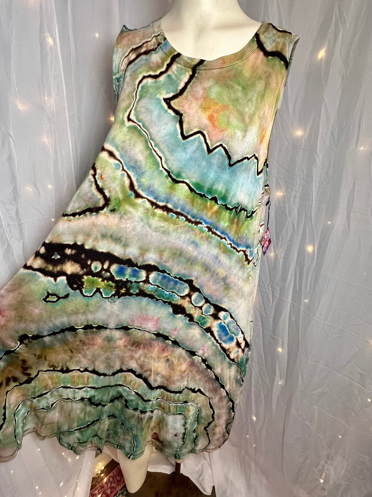 XXXL Iridescent Mother of Pearl Swing Dress