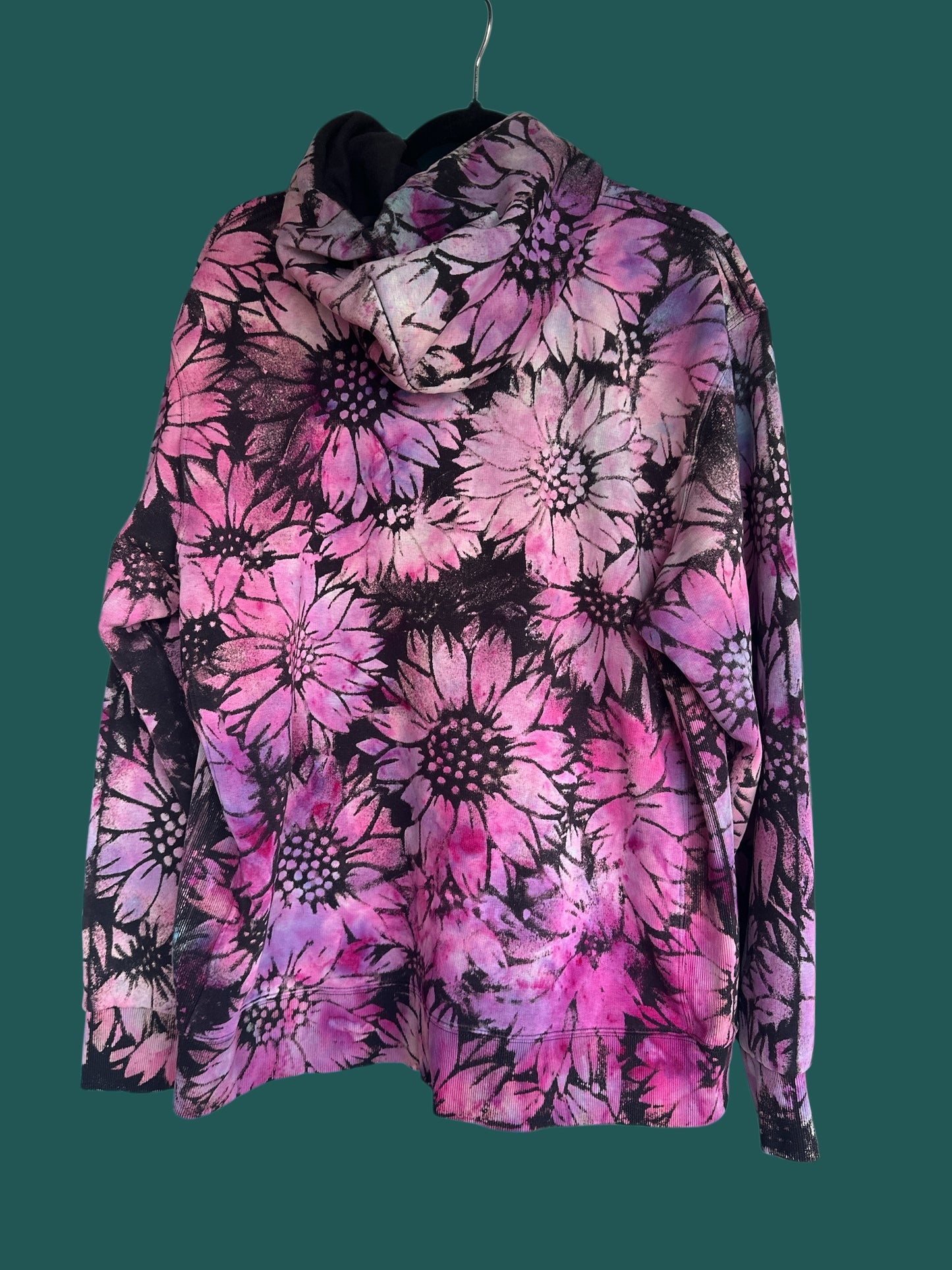 XL Sunflower Reverse Dye Hooded Sweatshirt