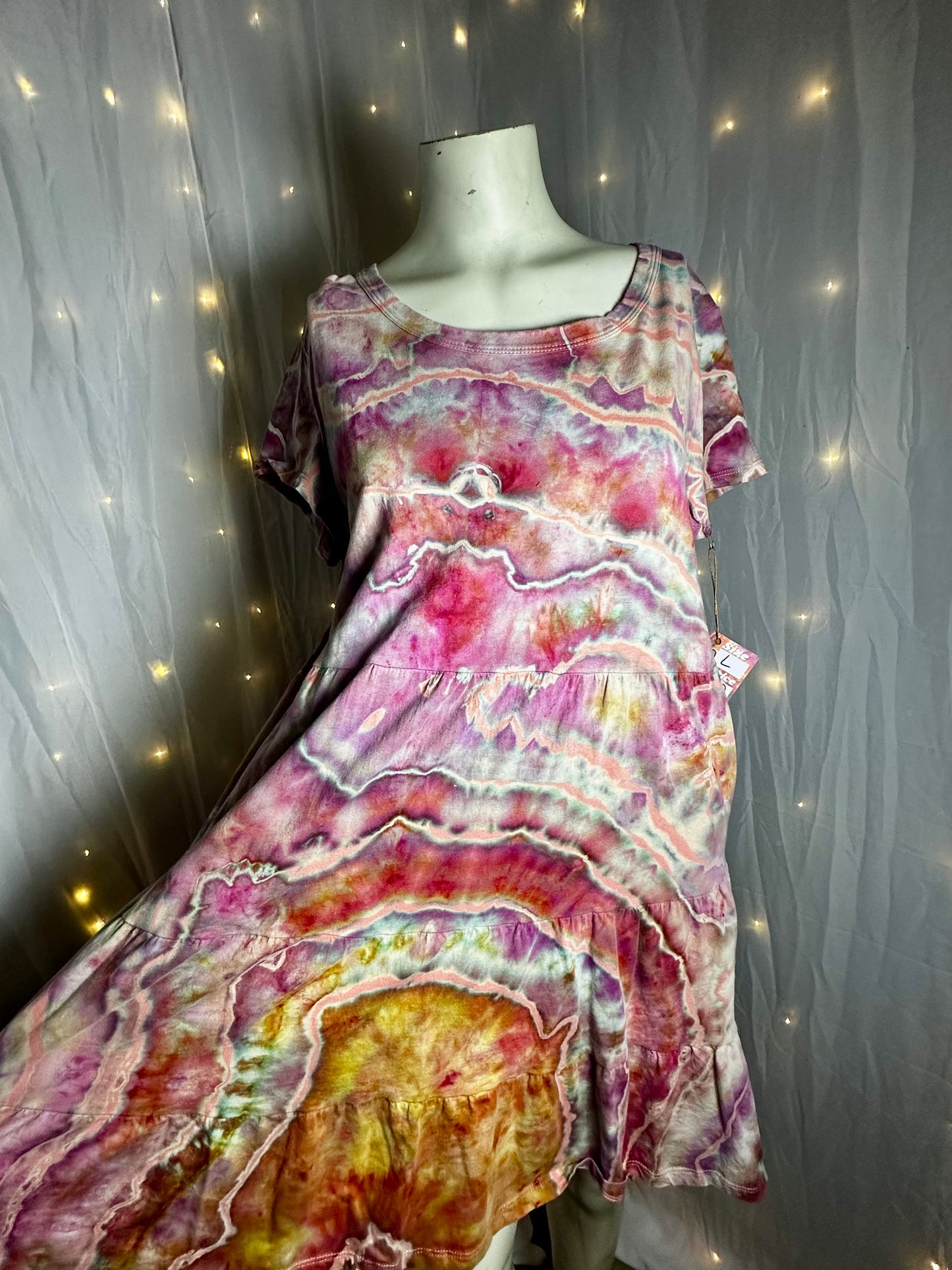 Large Rose Quartz Reverie T-Shirt Dress