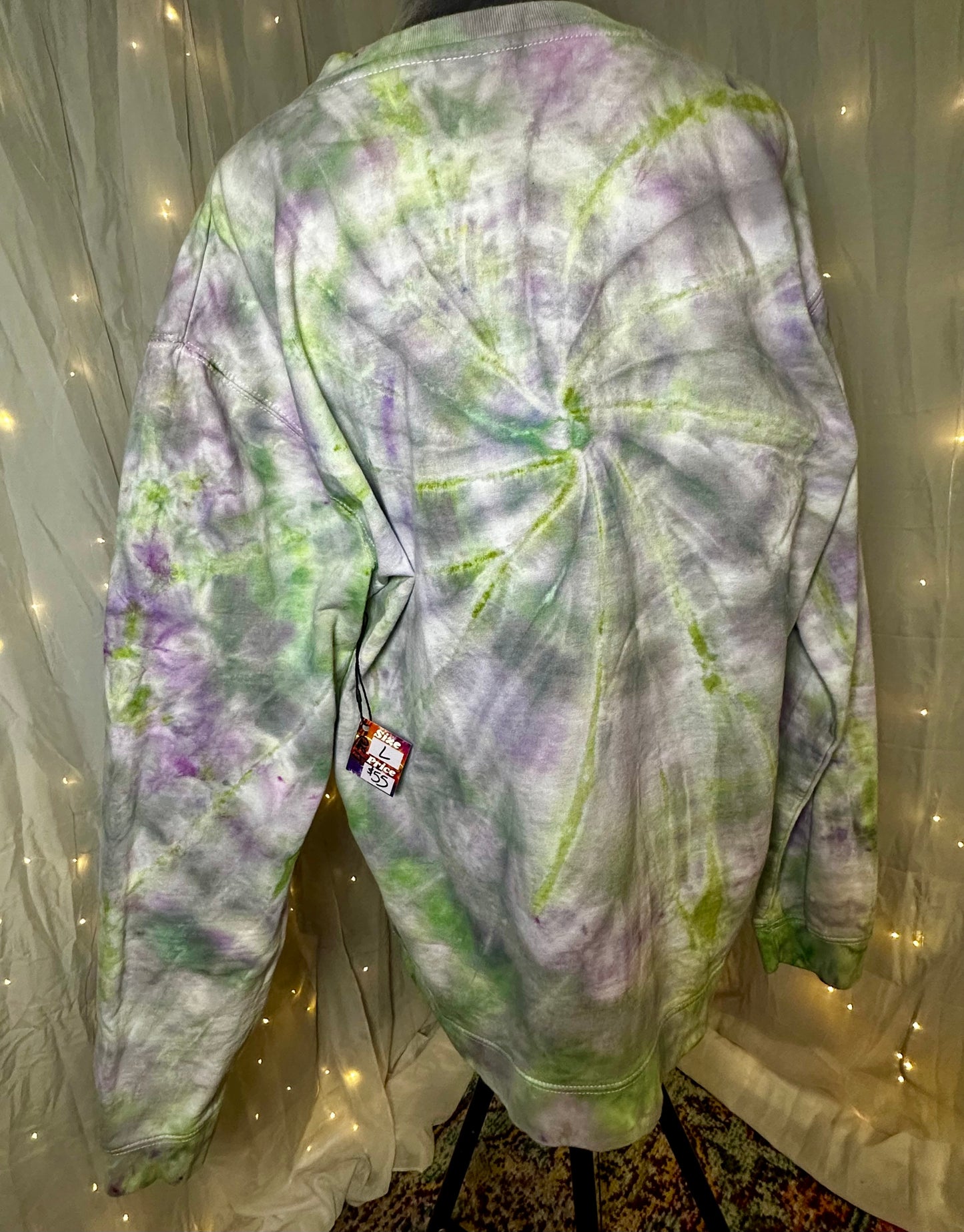 Large Moonstone Spiral Crewneck Sweatshirt