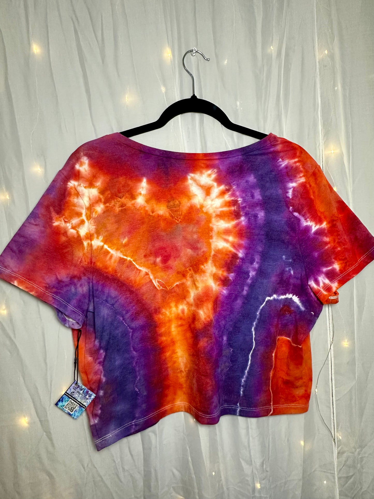 XXXL Electric Sunset Geode Crop Top *runs small*