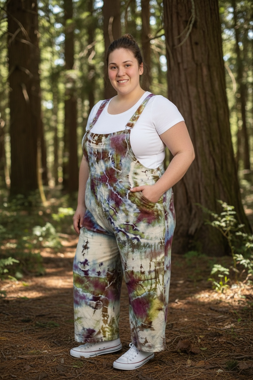 Warrior Princess Geode Tie-Dyed Bibs – XXL (US 16/18)