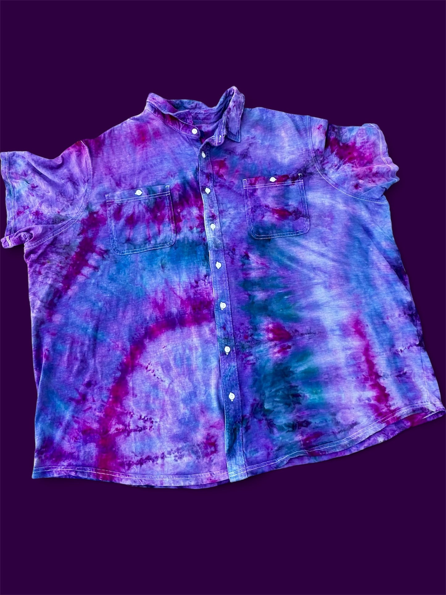 4XL Stardust Tide Button Down