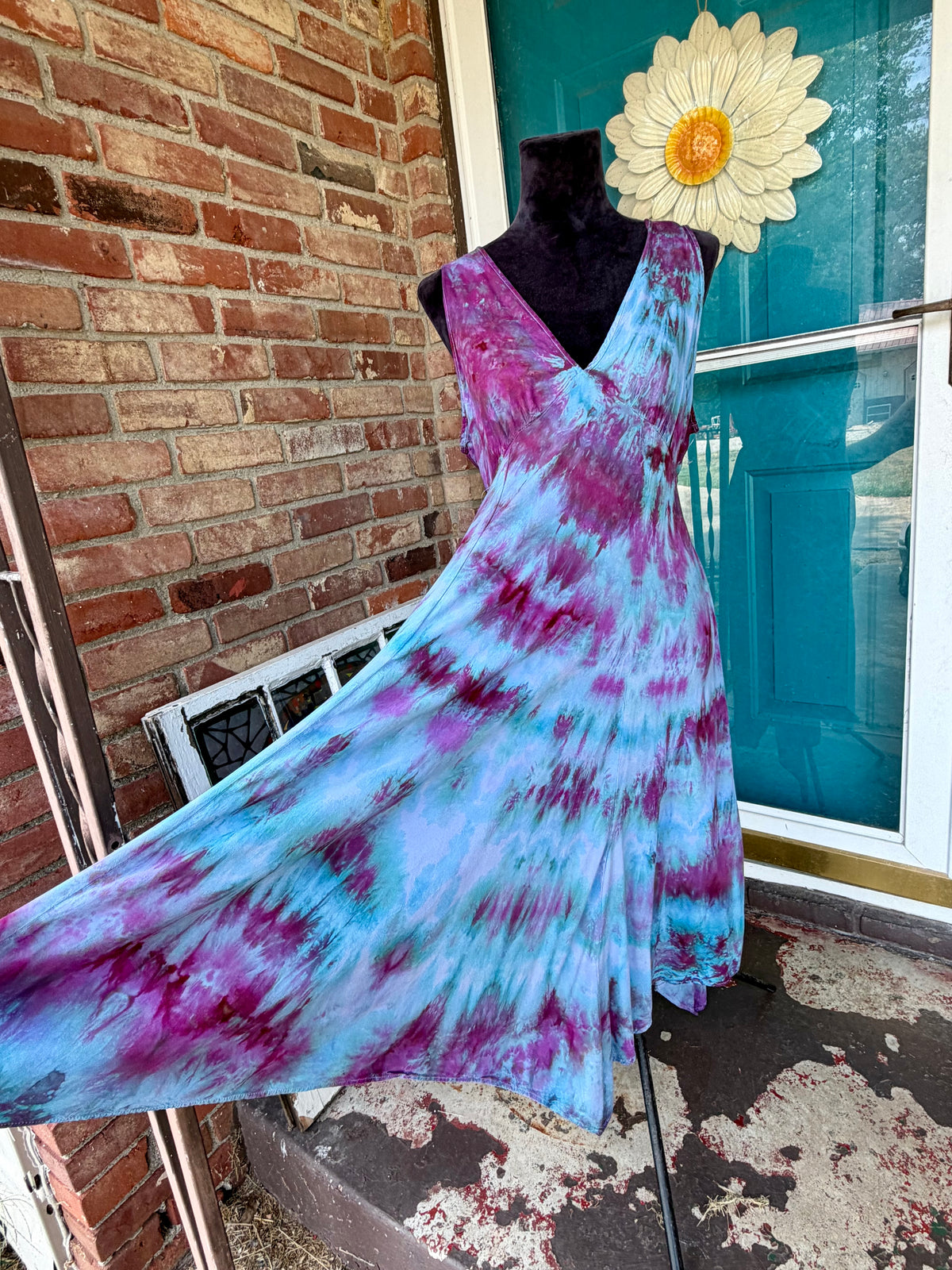 Large Lavender Moon Asymmetrical Dress