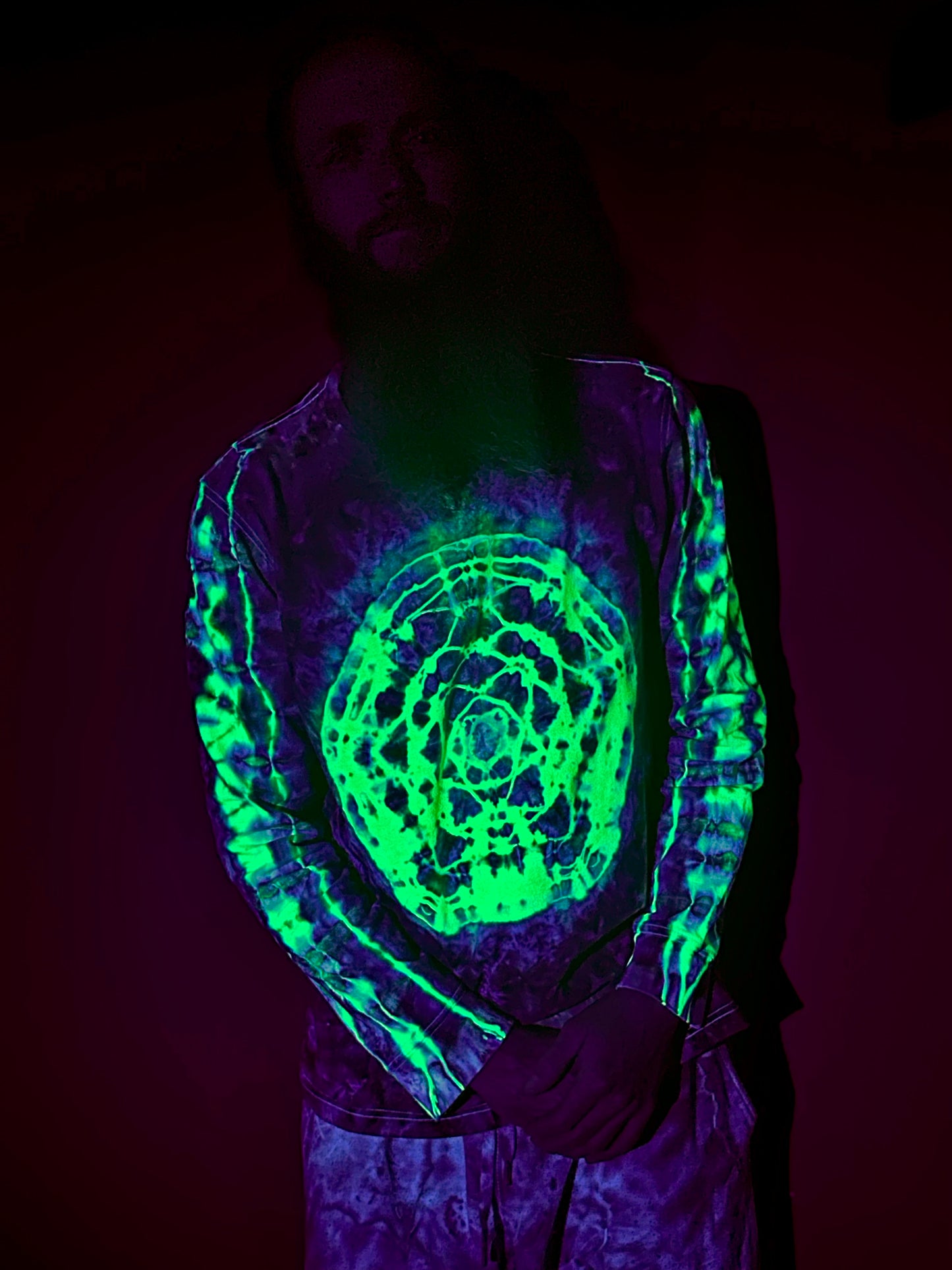 Large UV Reactive Long-Sleeve Tee