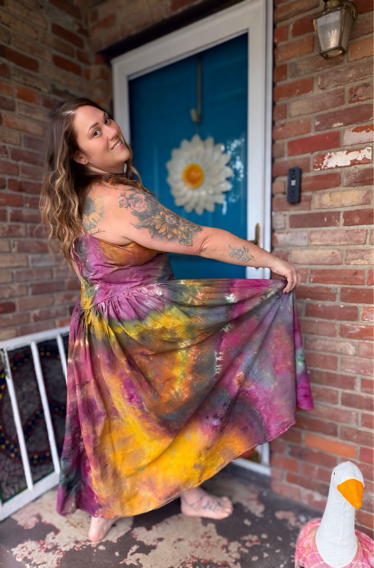 3X Enchanted Autumn Sunset Dress