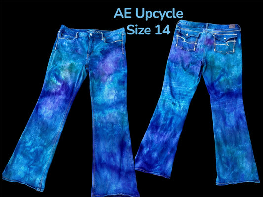 Celestial Tide AE Vintage Bootcut Jeans-Upcycle