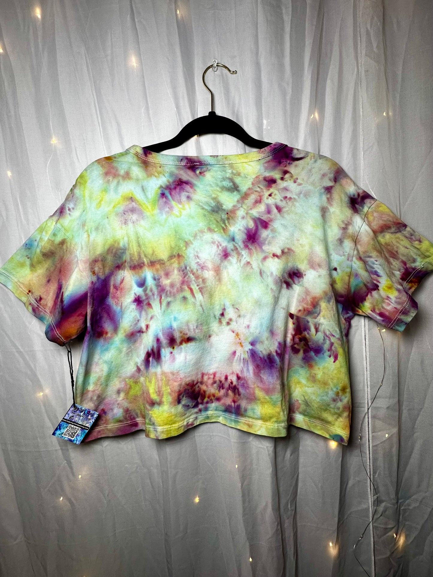 XL Watercolor Wildflower Crop Top