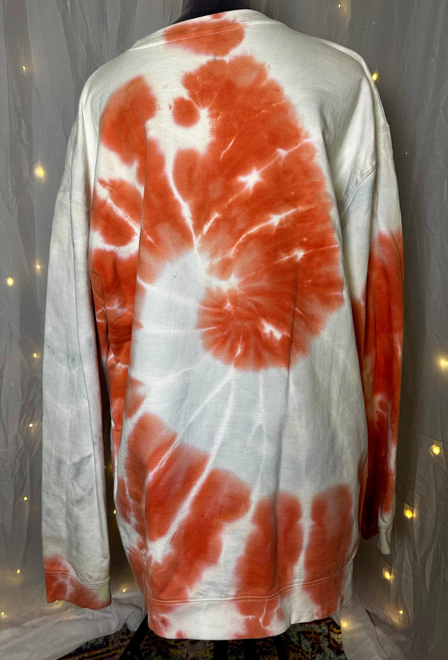 2XL Sunwashed Peach Stone Crewneck Sweatshirt