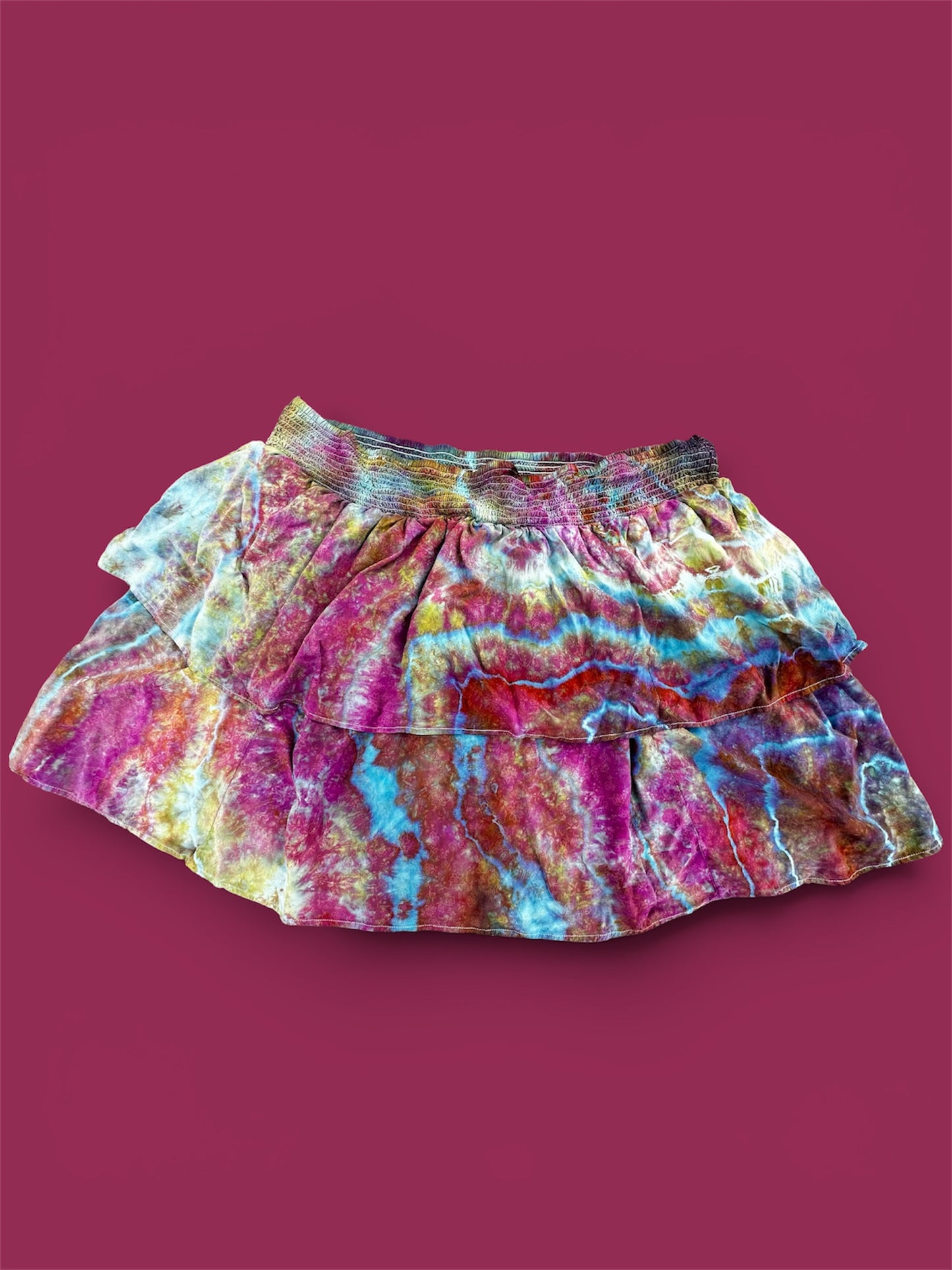 5X Prismatic Tide Mini Skirt