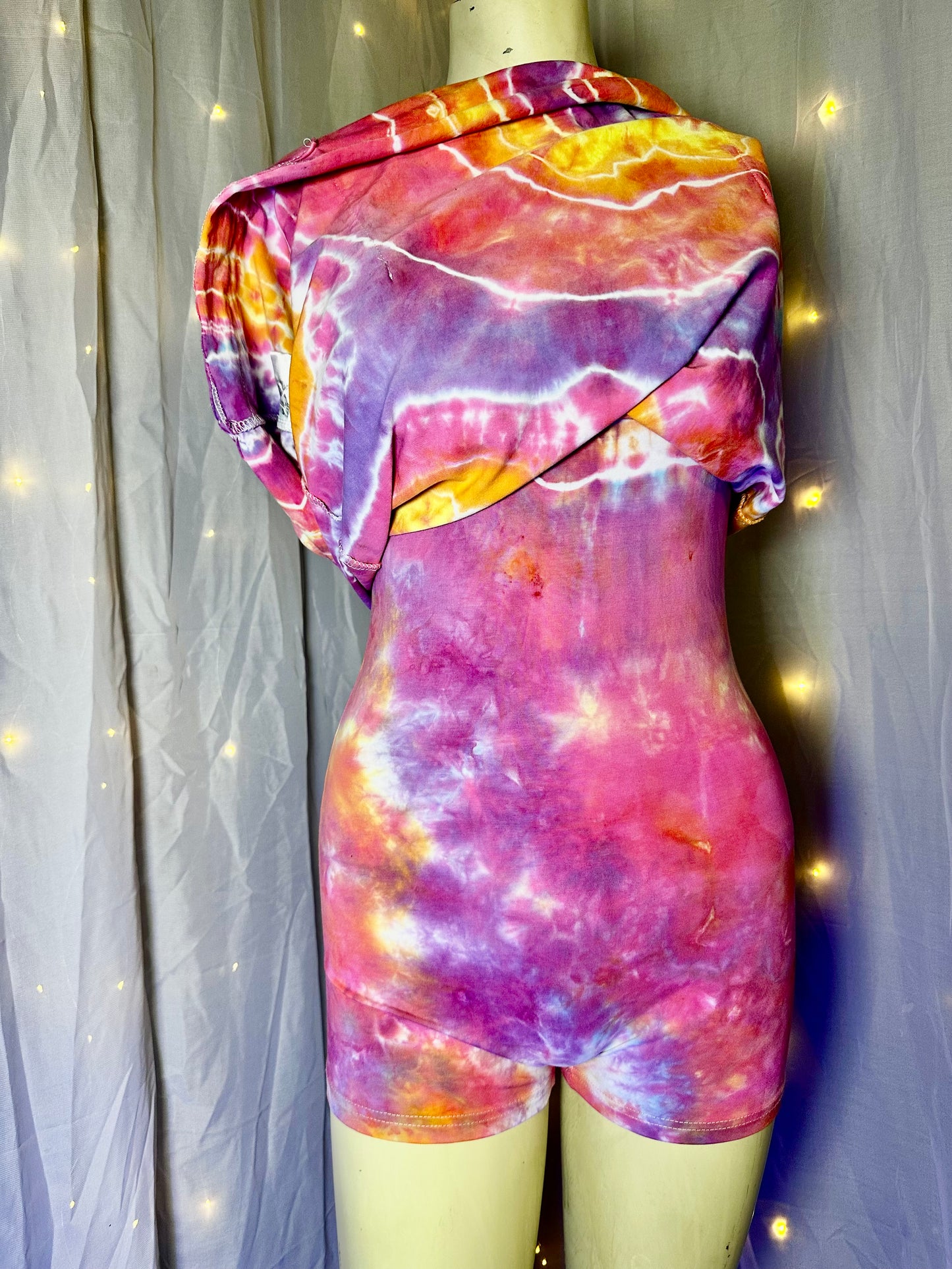 Small Soft Sunset Athletic Dress Romper