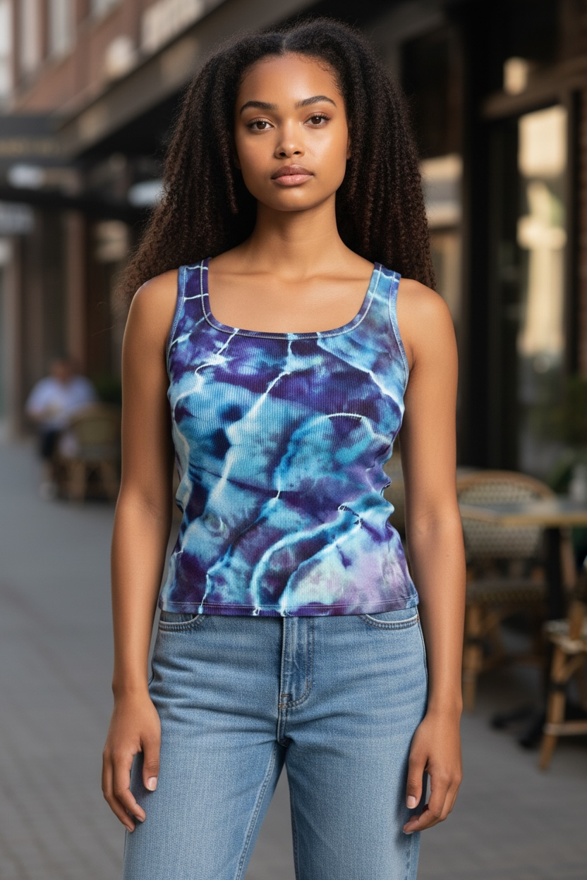 Medium/Large Dreamy Nights Ribbed Tank Top