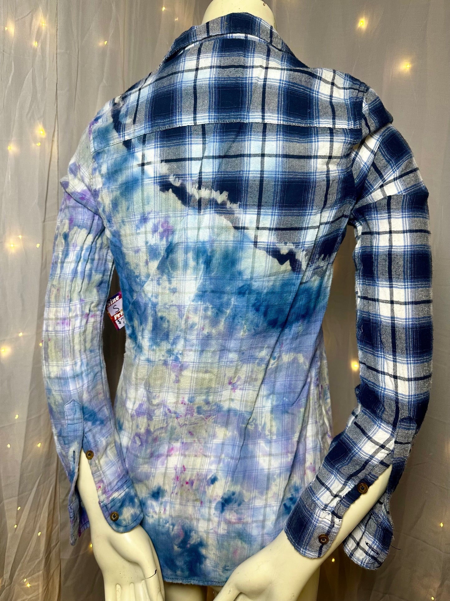 ✨UPCYCLED✨ Gypsy Blue Horizon Button Down