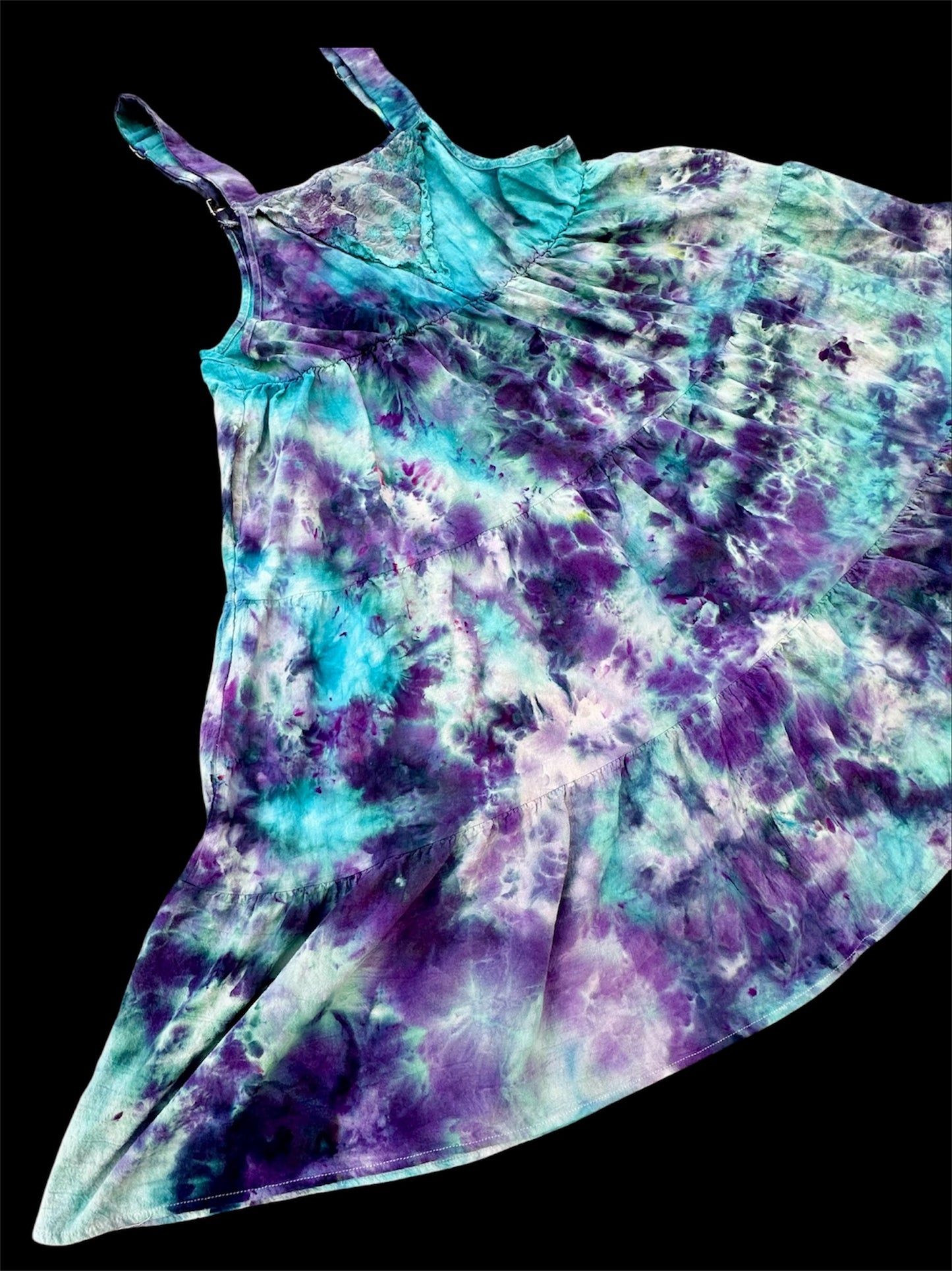 3X Dreamy Nights Twilight Cotton Bib Dress