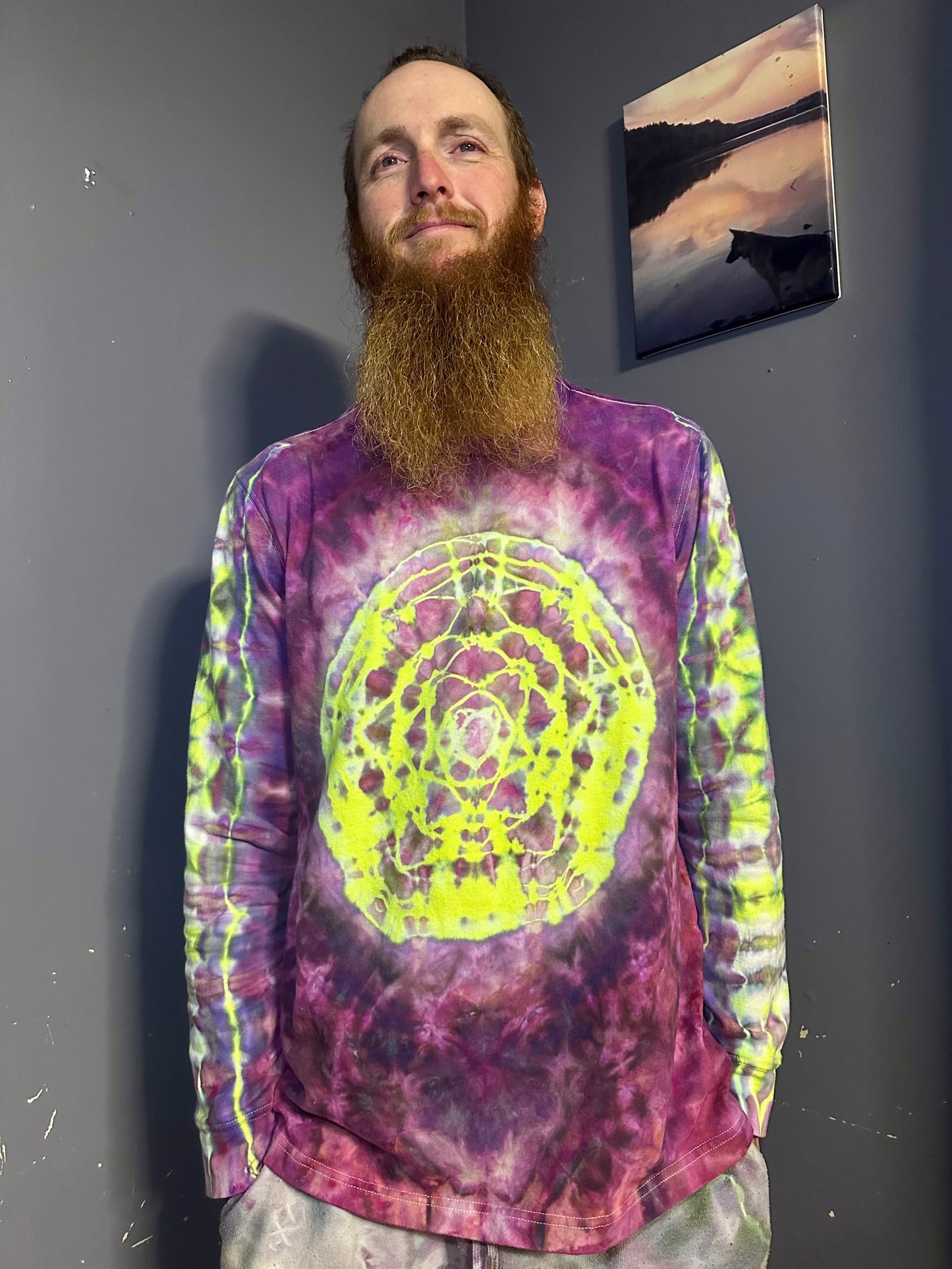 Large UV Reactive Long-Sleeve Tee