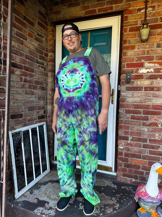 42x34 Bioluminescent Surge Dickies Overalls-UV Reactive
