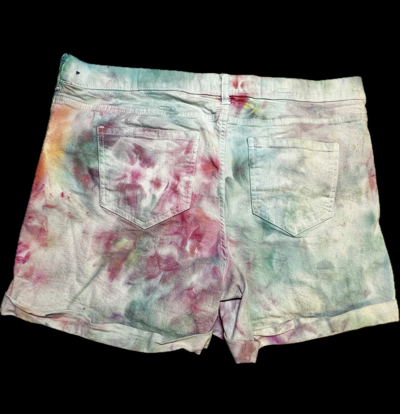 XL Sunset Sorbet Denim Shorts