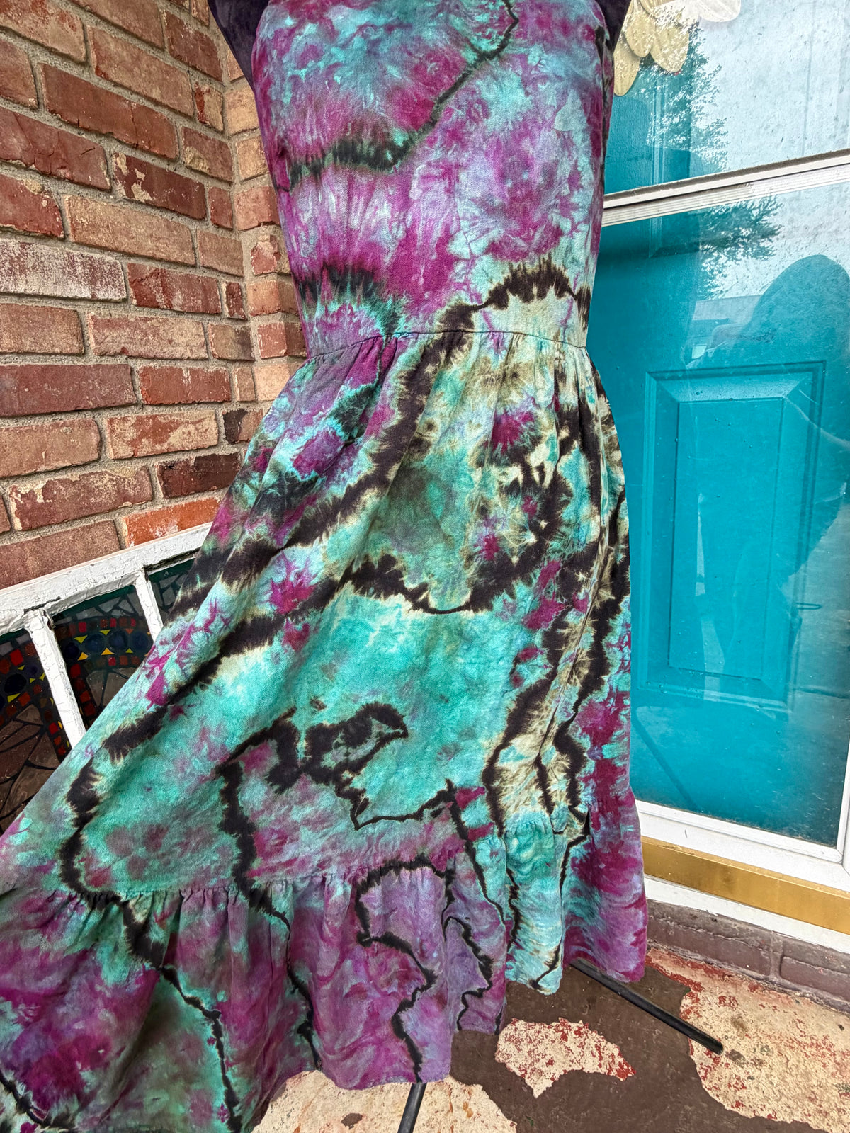 Cosmic Wildflower Corset Midi Dress