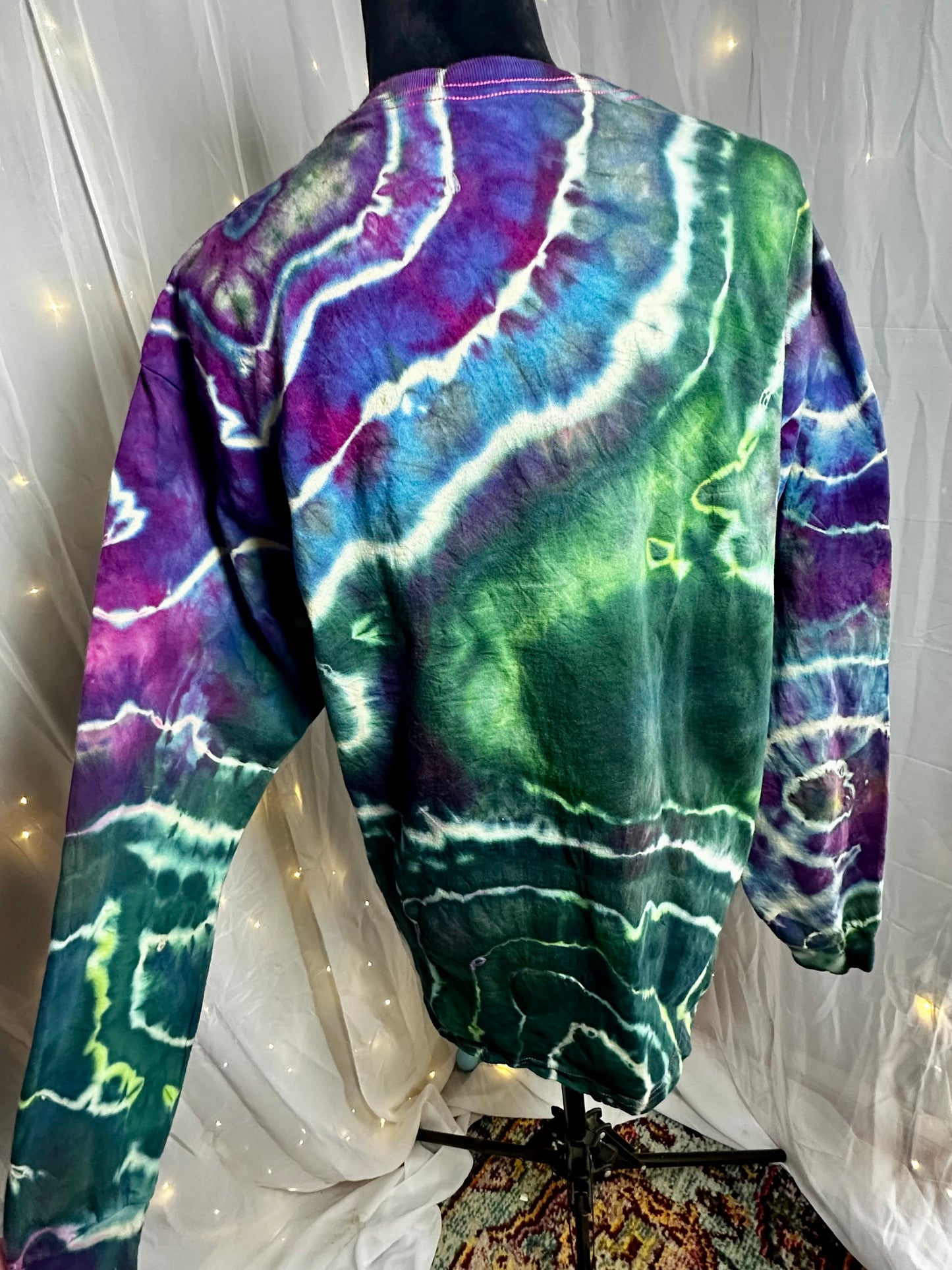 Large Forest Northern Lights Long Sleeve Tee