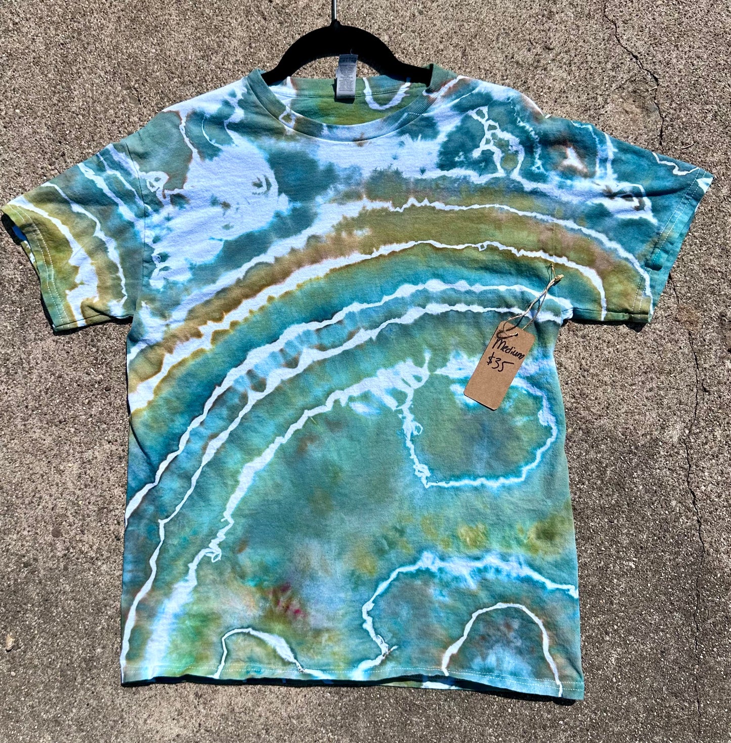 Medium Teal/Green/Bronze Tee 🏝️