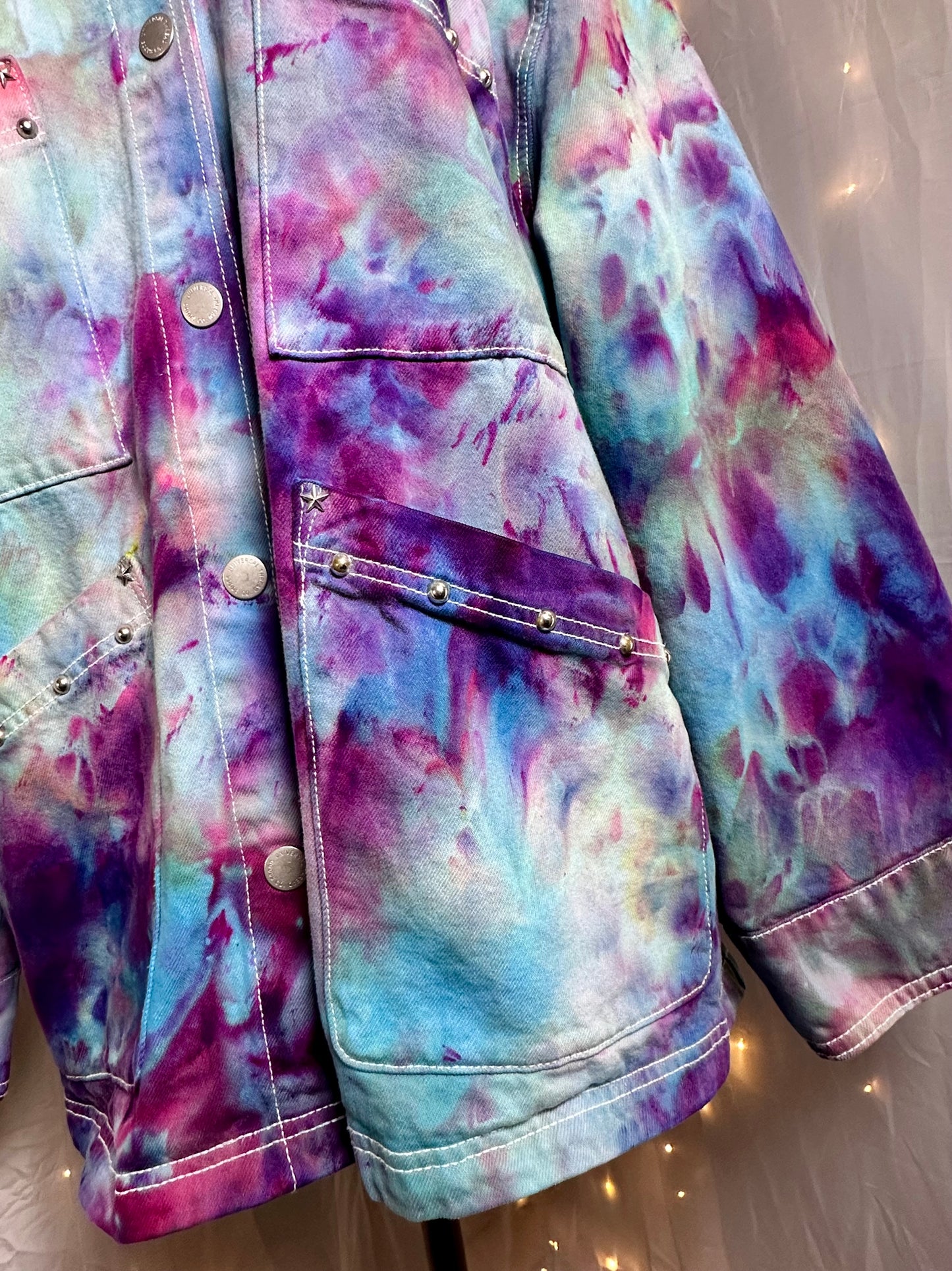 XXL Aurora Dream Studded Denim Jacket