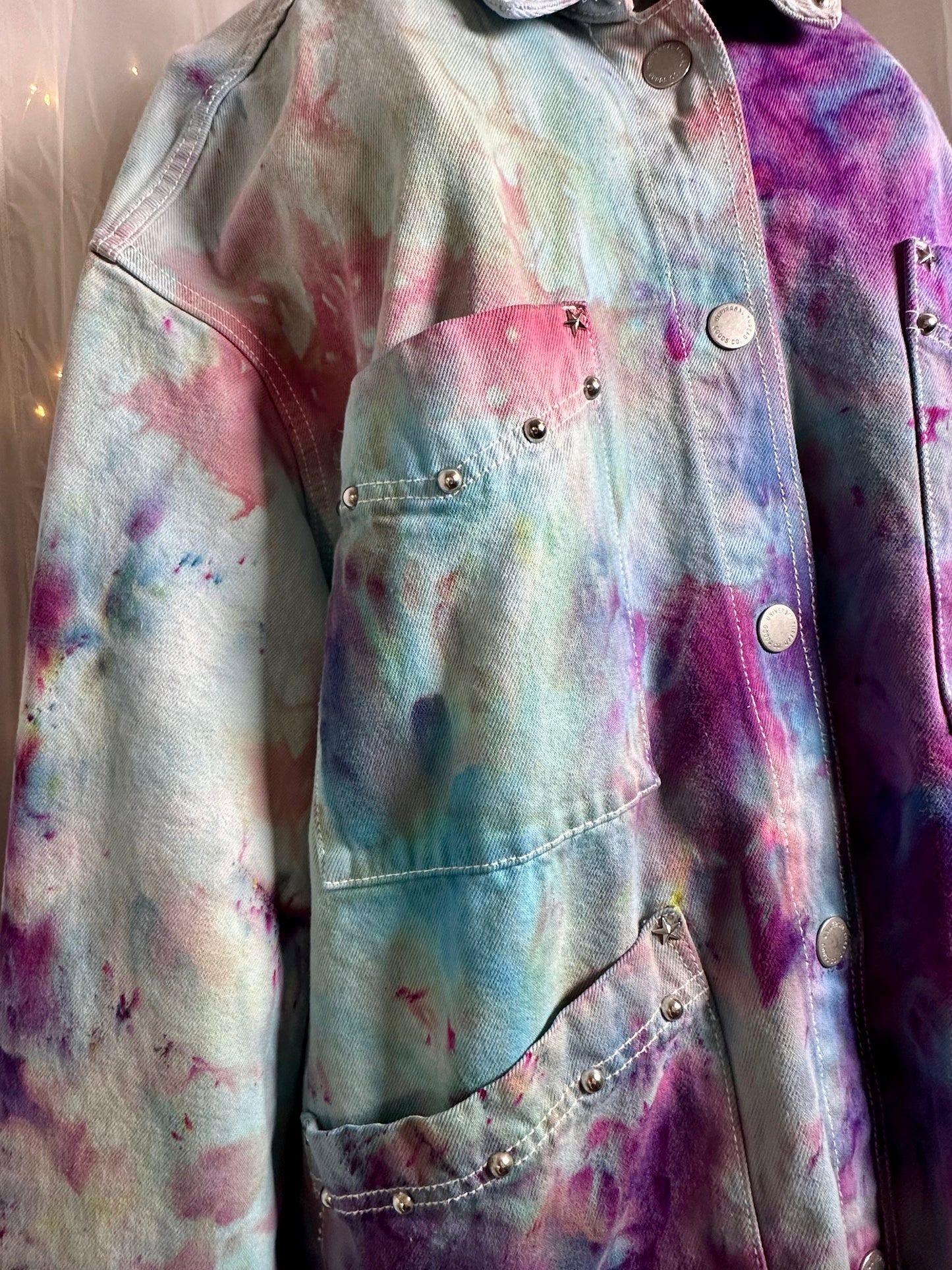 XXL Aurora Dream Studded Denim Jacket