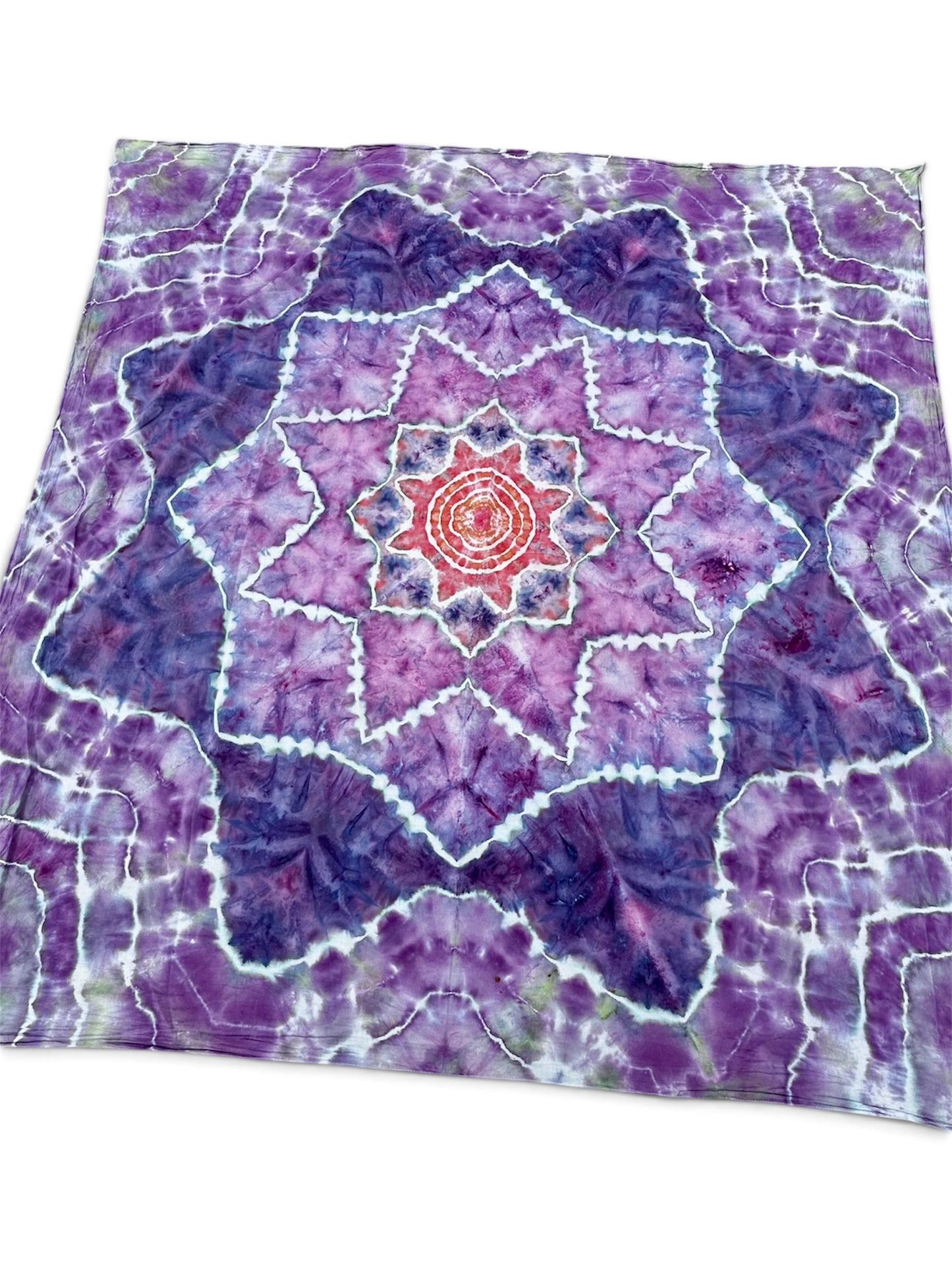 Lavender Lotus Mandala Tapestry