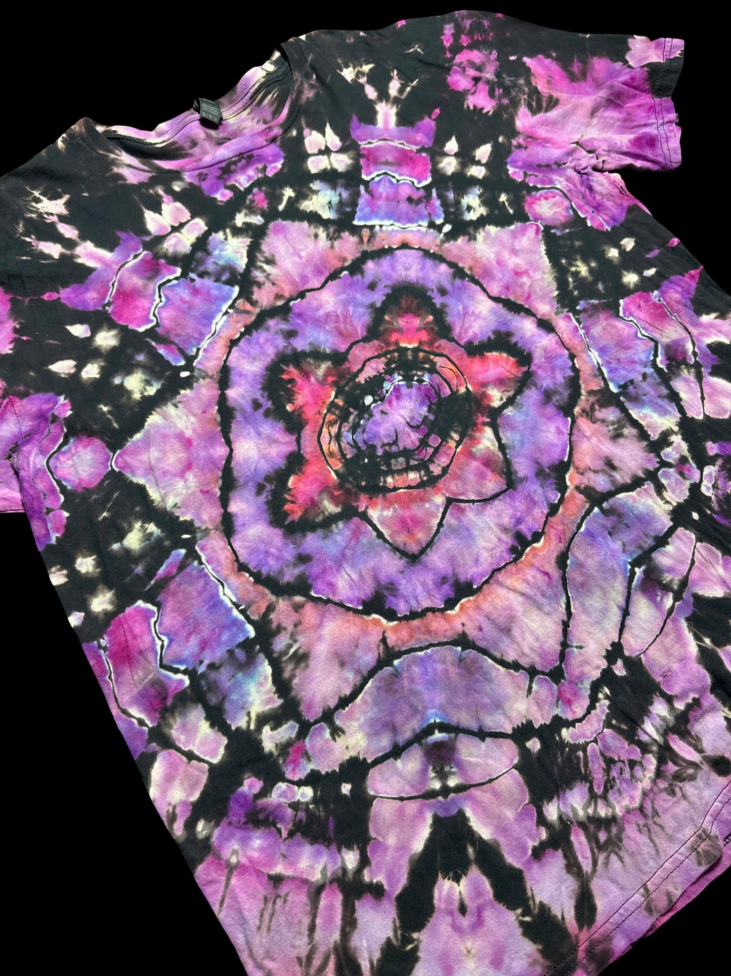 XL Violet Vortex Reverse Dyed Tee