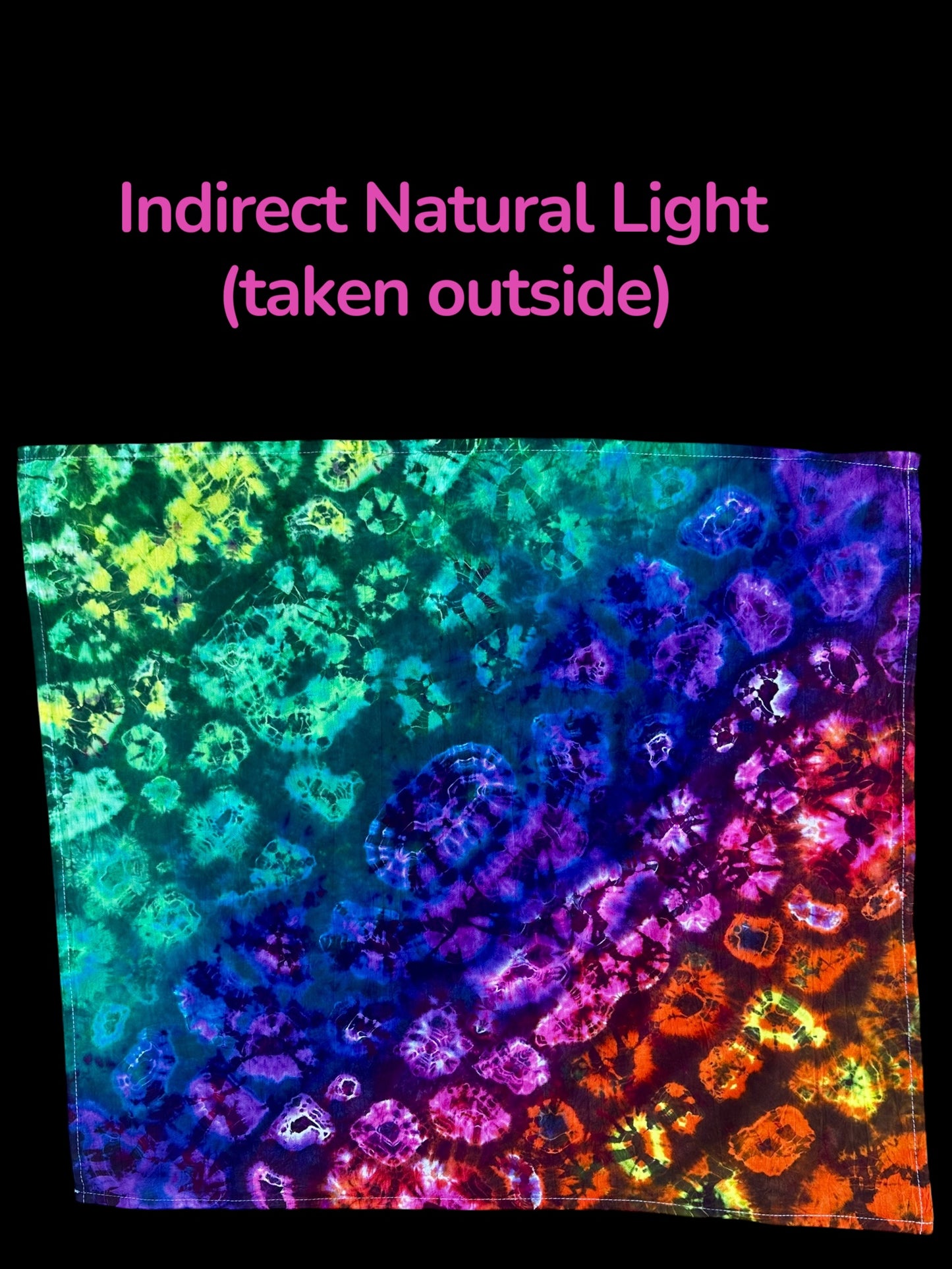Neon Rainbow Reef Kitchen Towel / Mini Tapestry