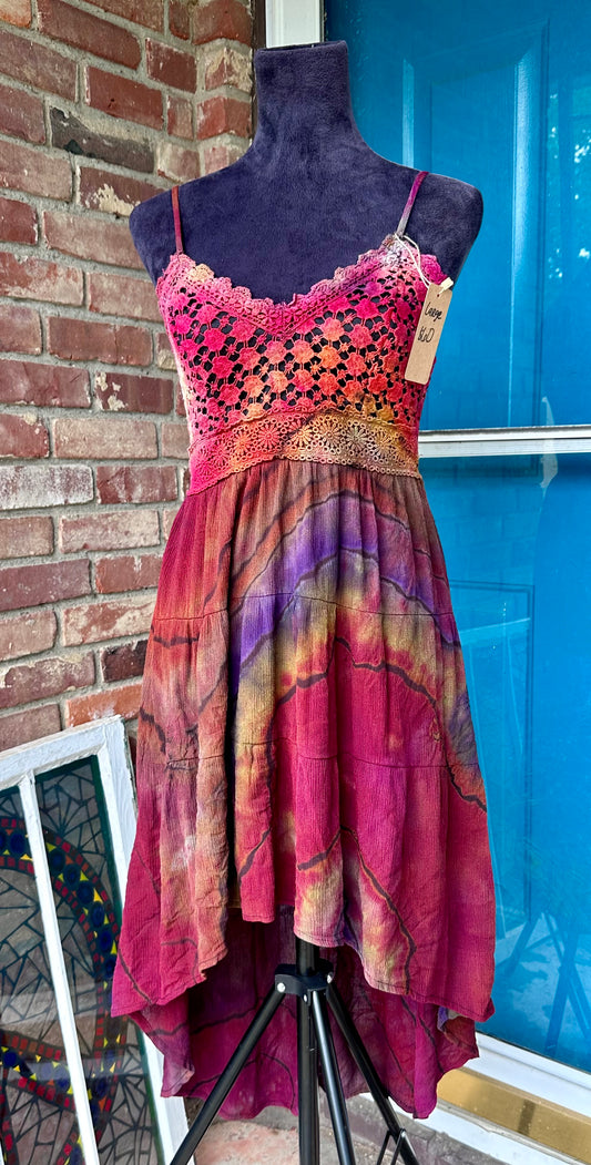 Large Dark Rainbow Dress