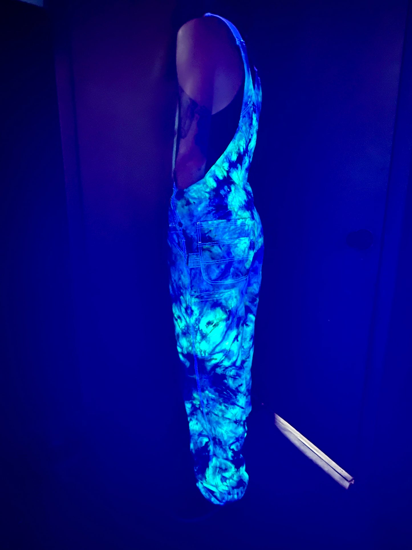 36x34 Alien Lagoon Dickies Overalls *UV Reactive*
