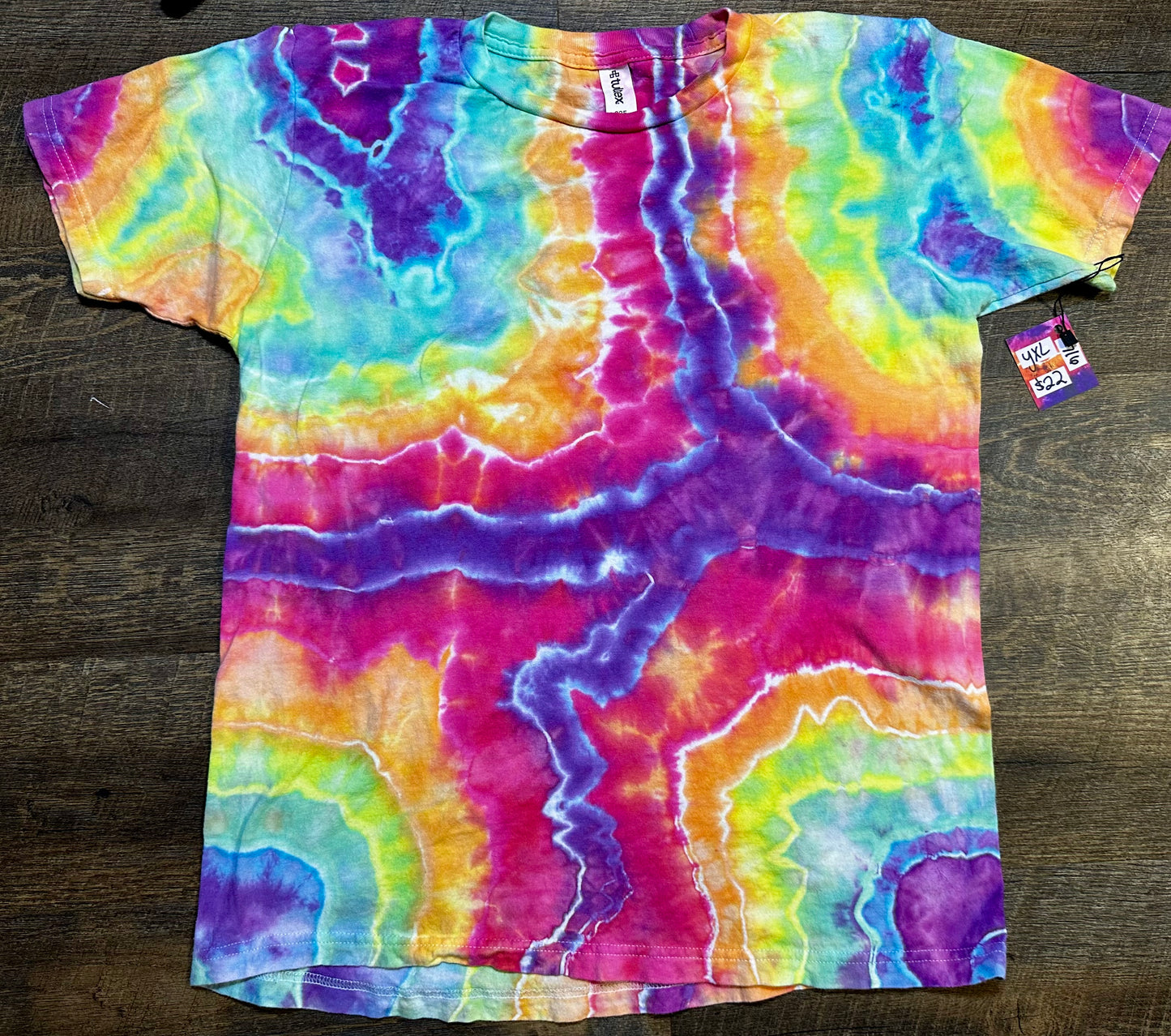 Youth XL Rainbow Voltage Geode Tee