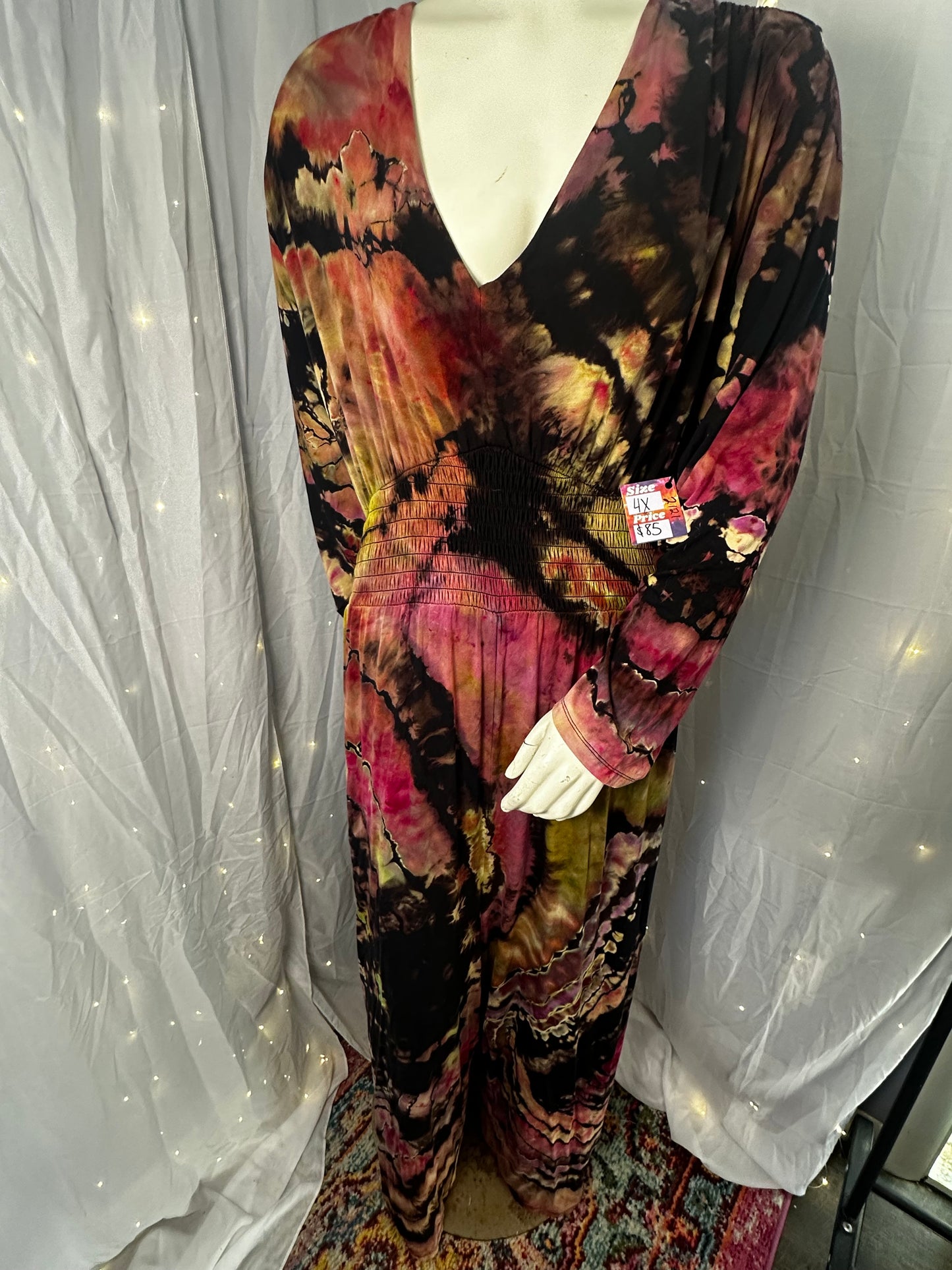 4X Burnish Rose Jumpsuit