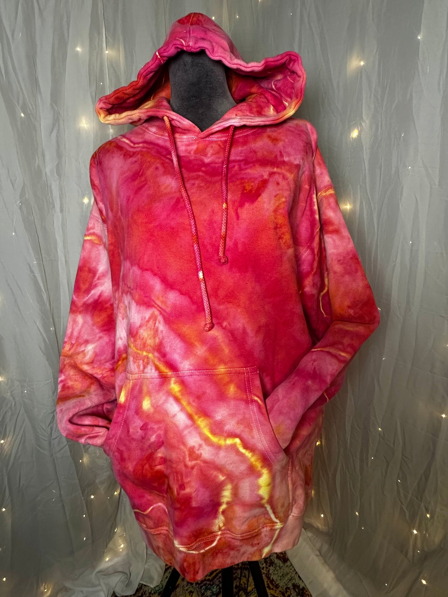 Large Pink Starburst Hoodie