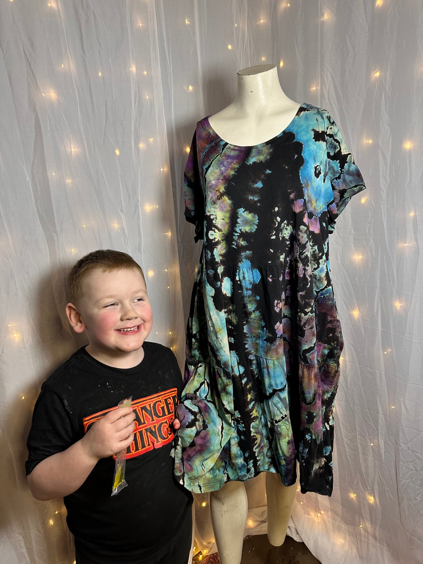 XXL Mystic Reef T-shirt Dress