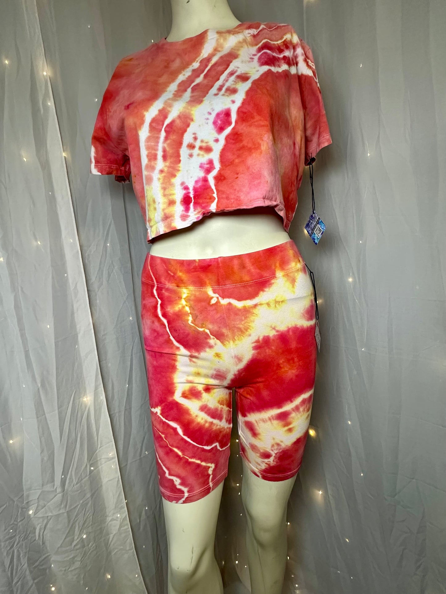 Flamingo Flash Biker Shorts