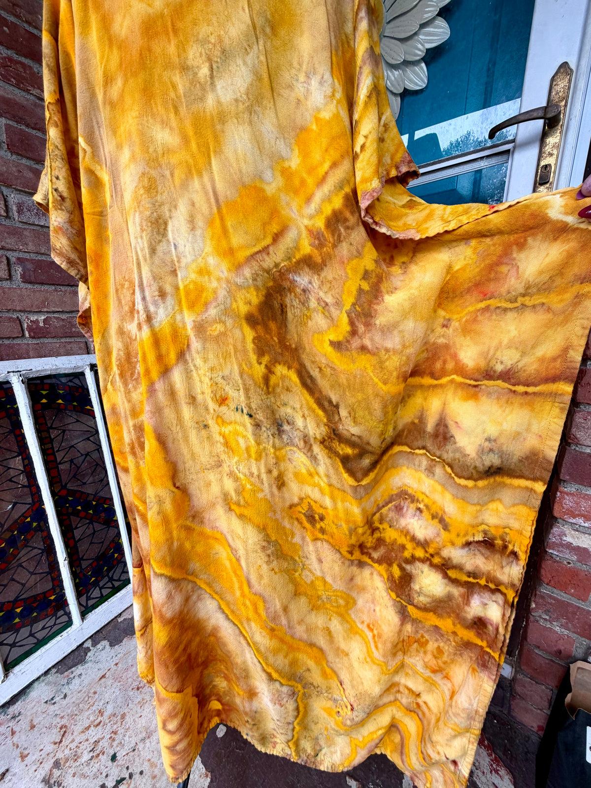 One Size Golden Sunburst Kaftan