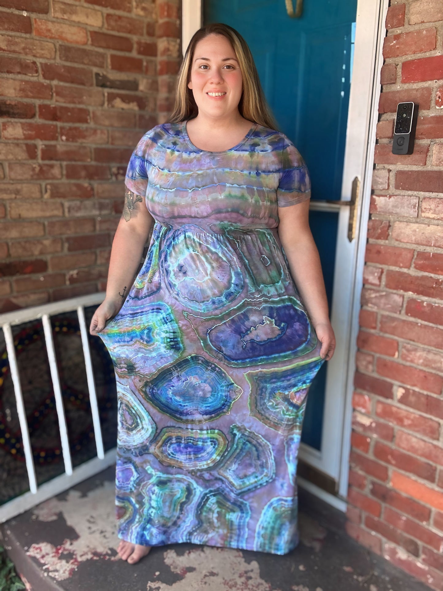 2X “Abalone” Maxi Dress with pockets! 🦪