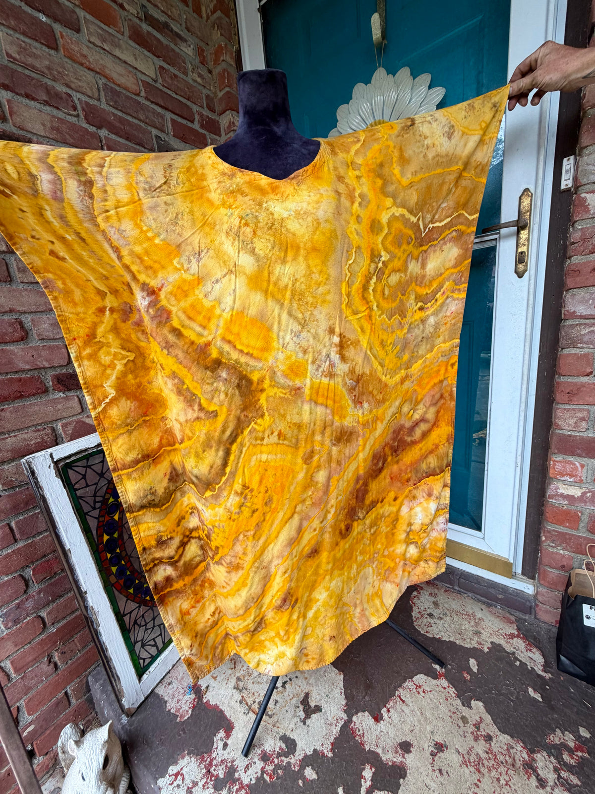 One Size Golden Sunburst Kaftan