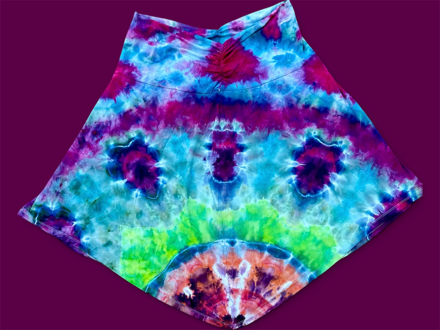 2X Electric Reef Mandala Asymmetrical Skirt