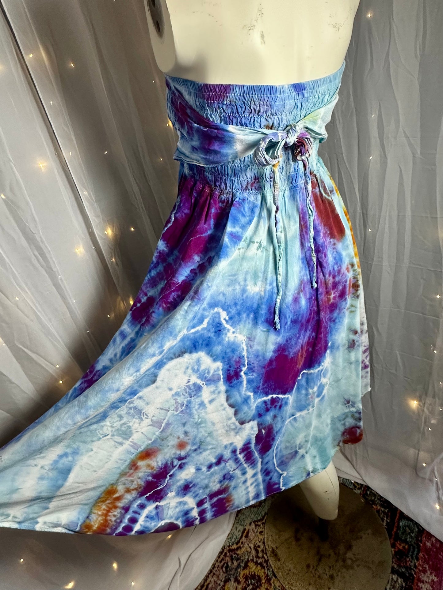 L/XL/2X Bluebell Breeze 2-for-1 Dress & Flowy Skirt