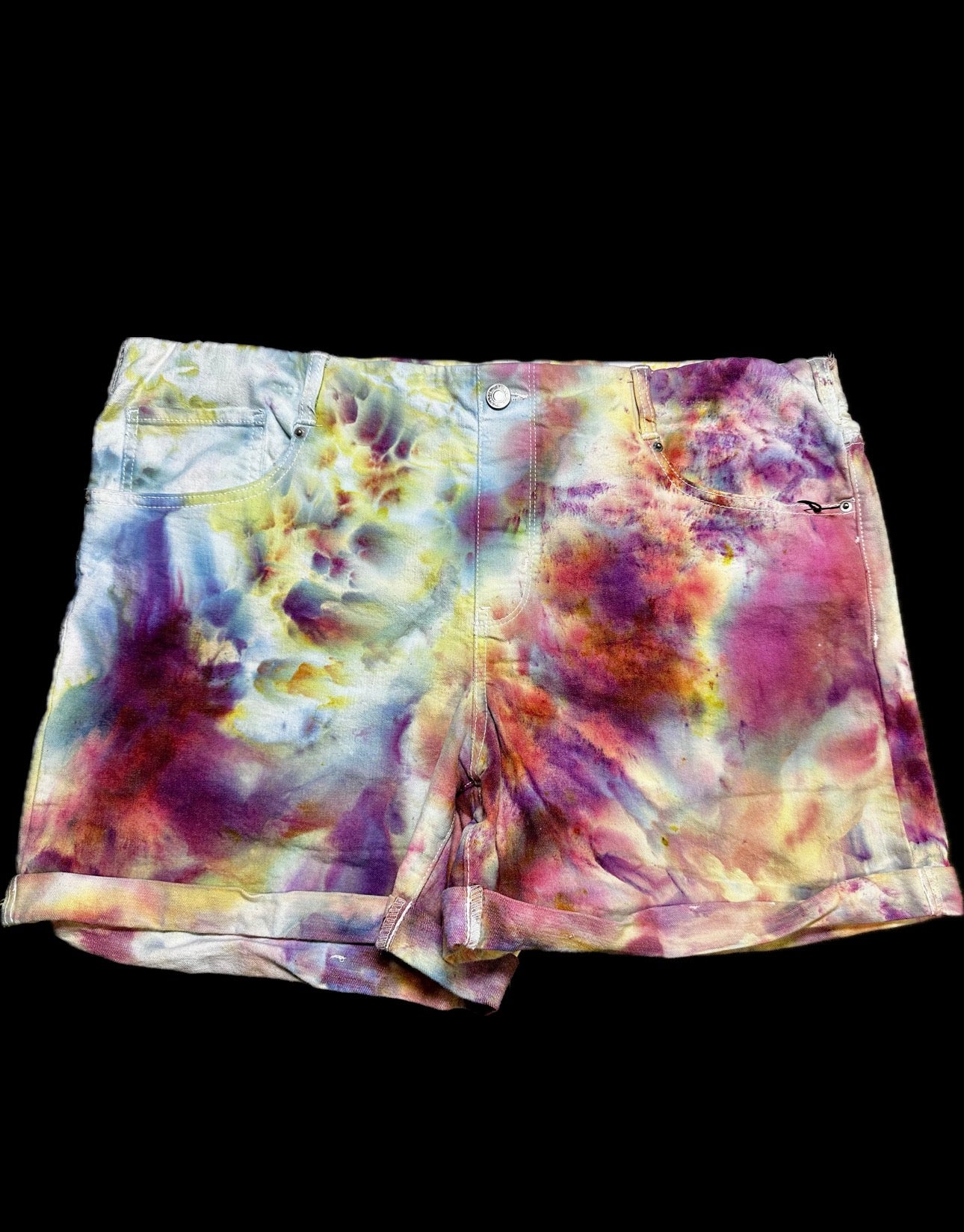 XL Wildfire Skies Denim Shorts