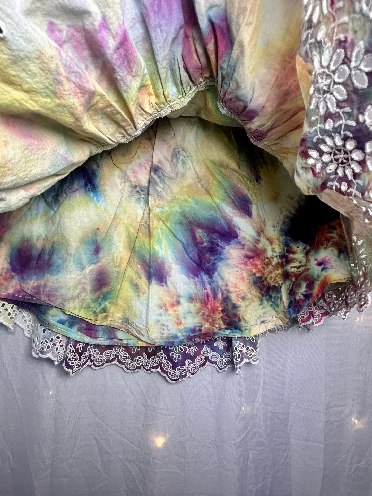 Large GAP Opal Meadow Lace Mini Skirt
