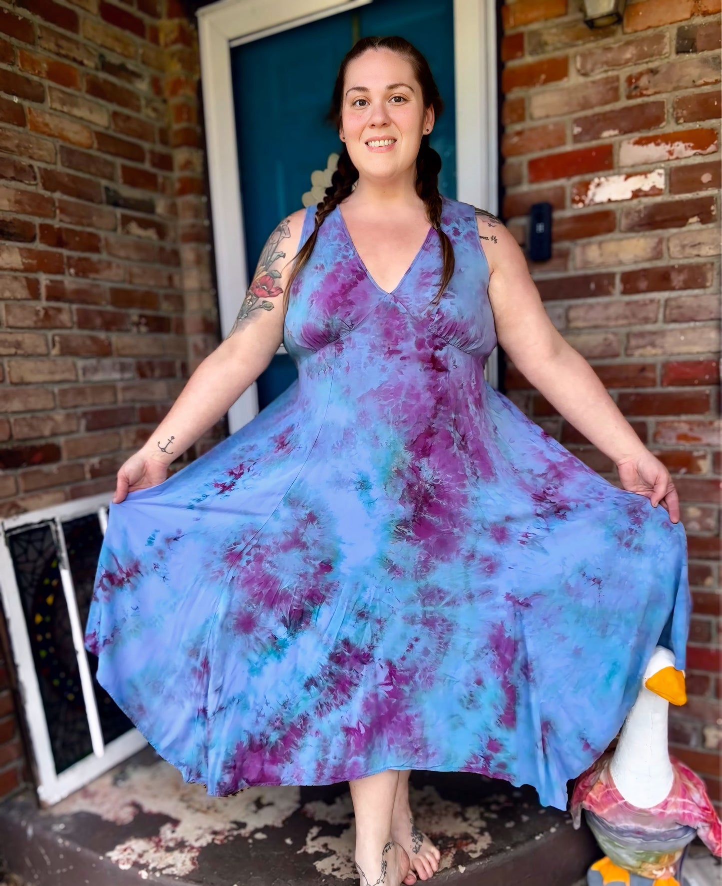 Dreamy Daze Asymmetrical Dress: Large & XL