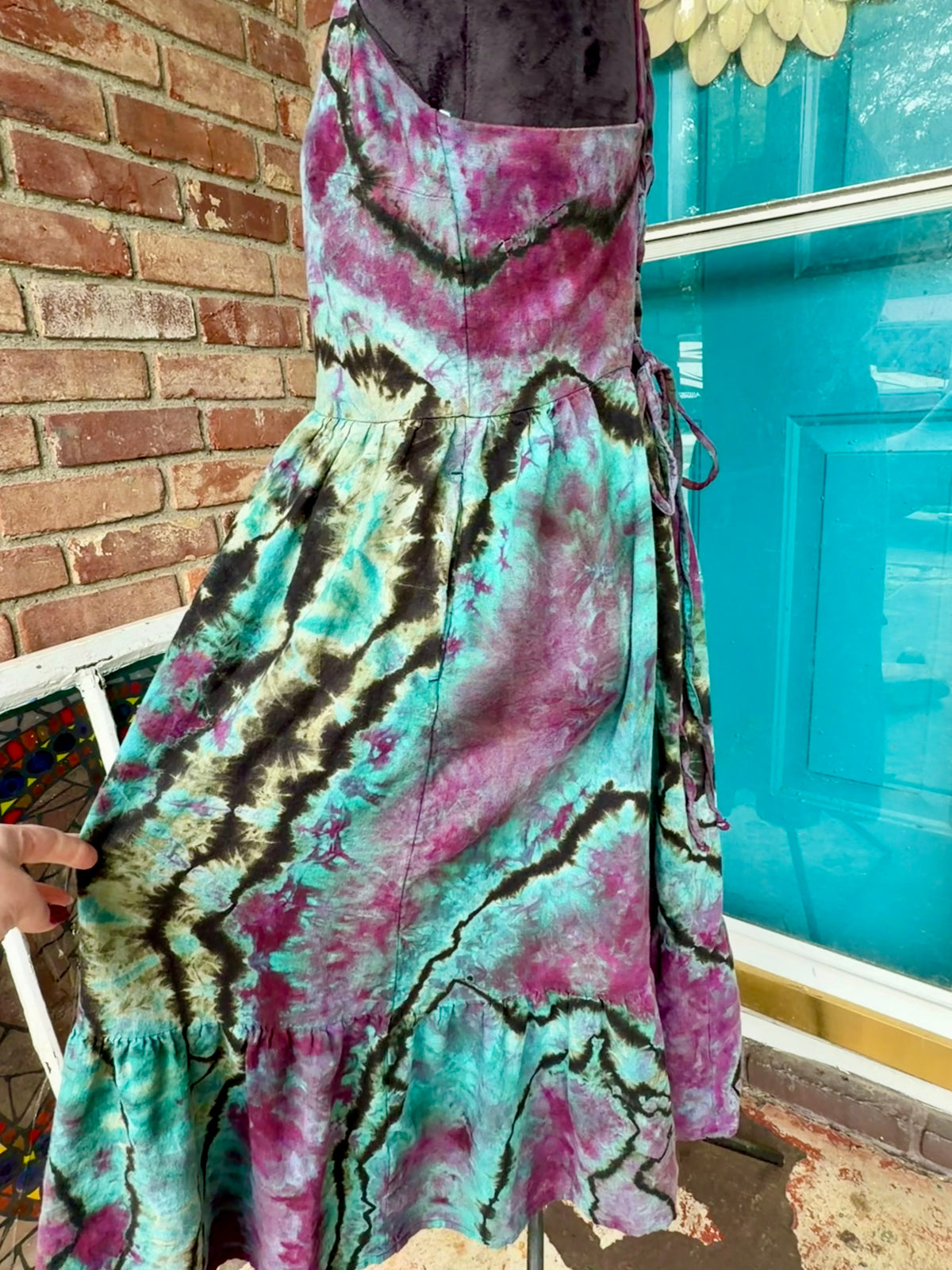 Cosmic Wildflower Corset Midi Dress