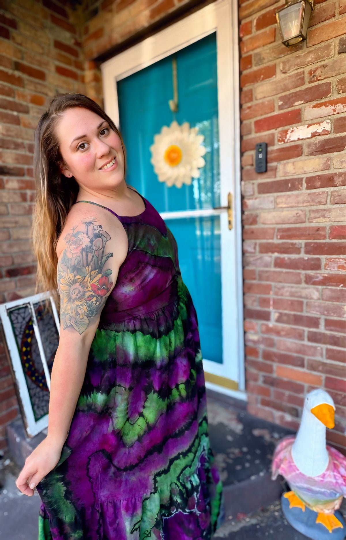 XXL Emerald Moon Spell Midi Dress