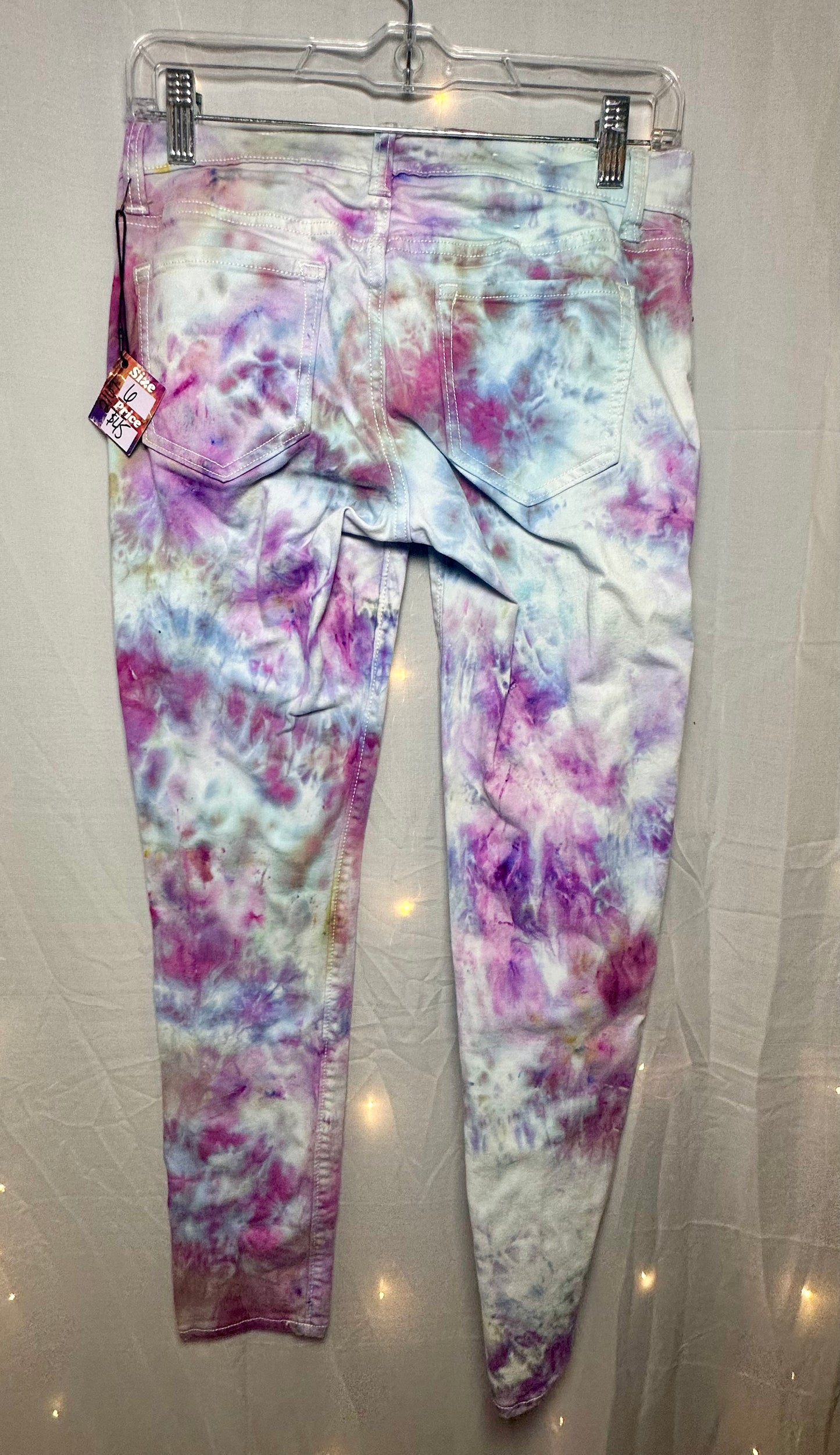 Size 6- Violet Nebula Old Navy Rockstar Jeans *UPCYCLED*